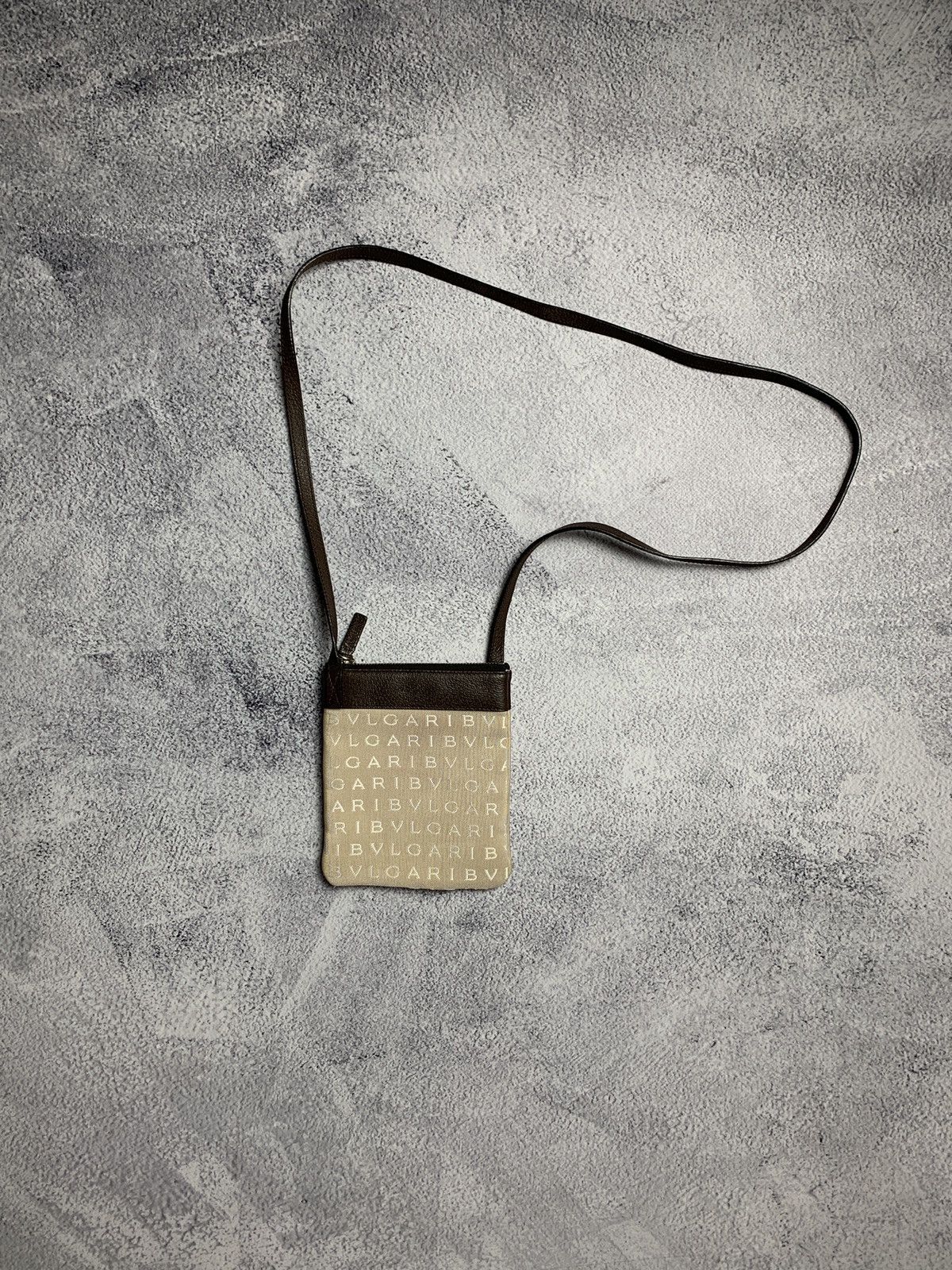 Bvlgari bvlgari logomania mini bag beige canvas leather Size ONE SIZE - 1 Thumbnail