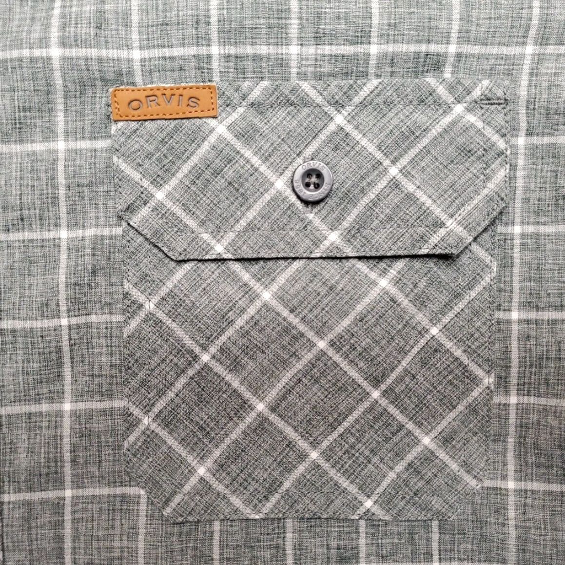 Orvis Orvis Shirt Mens M Green Plaid Classic Collection Performance Outdoor Fish Button-Up Short Sleeve Casual Size US M / EU 48-50 / 2 - 3 Thumbnail