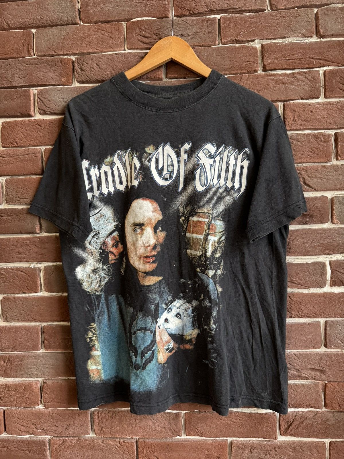 Band Tees Vintage 90s Cradle Of Filth Filth Dani Filth Metal Band Tee Size US L / EU 52-54 / 3 - 1 Thumbnail