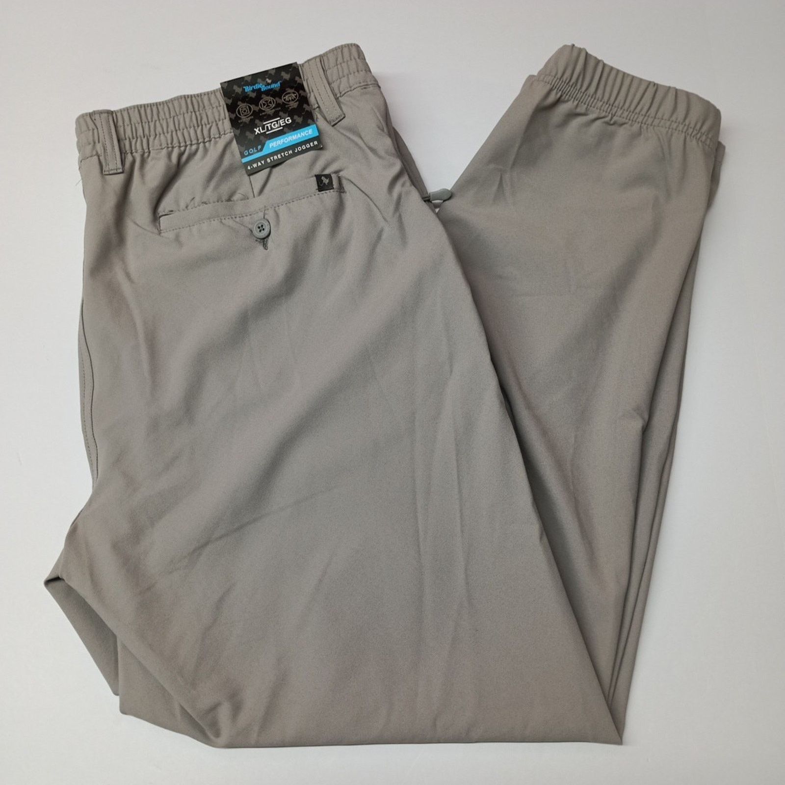 Other Birdie Bound Golf Joggers Men's XL Gray Stretch Drawstring Size US 38 / EU 54 - 1 Thumbnail