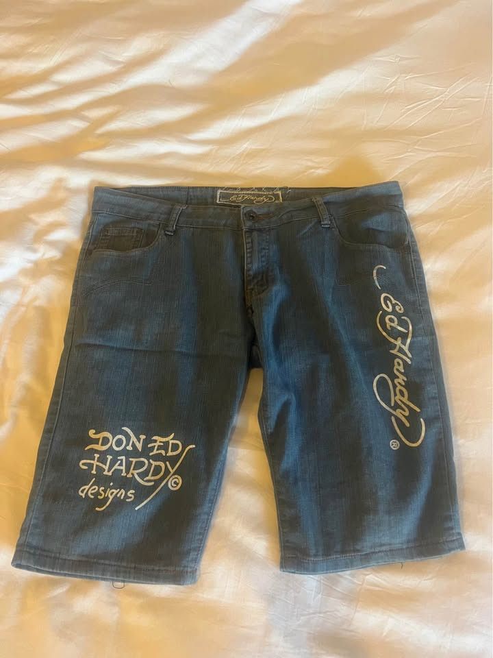 Ed Hardy Ed Hardy Denim Shorts Size US 36 / EU 52 - 1 Thumbnail
