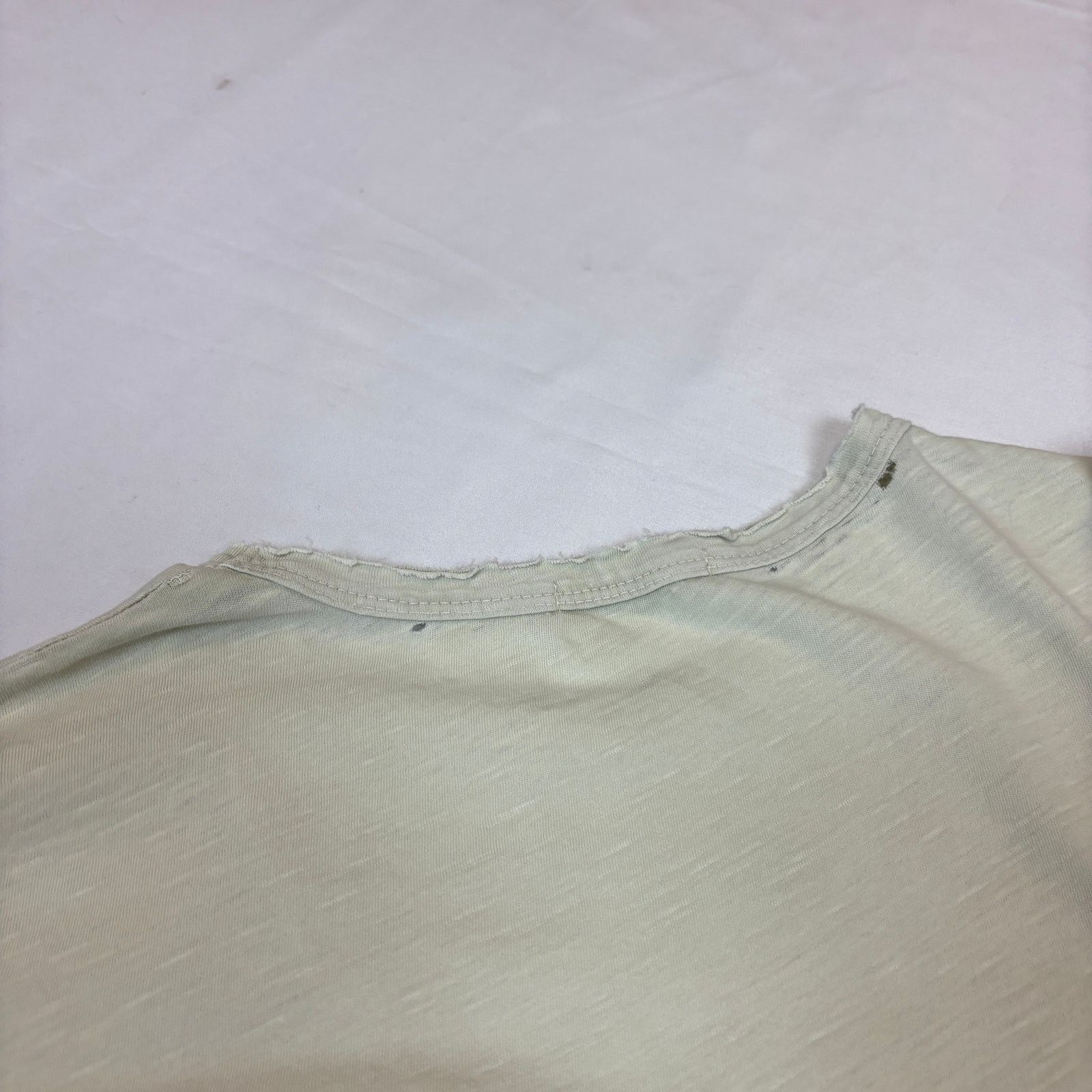 Buck Mason Buck Mason Slub Curved Hem Distressed T Shirt Men's M Size US M / EU 48-50 / 2 - 8 Thumbnail