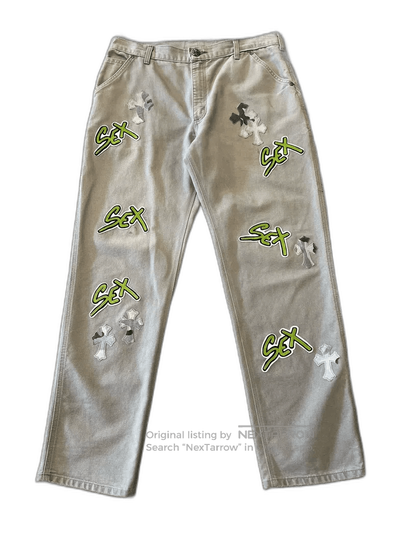 Chrome Hearts Chrome Hearts camo cross khaki work pants. Size US 36 / EU 52 - 1 Thumbnail