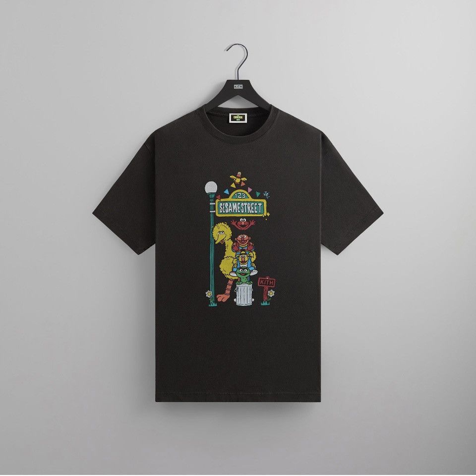 Tシャツ・カットソー Kith x Sesame Street Cookie Monster Tee Kith x Sesame Street Cookie Monster Tee Chalk Men's - FW24 - US