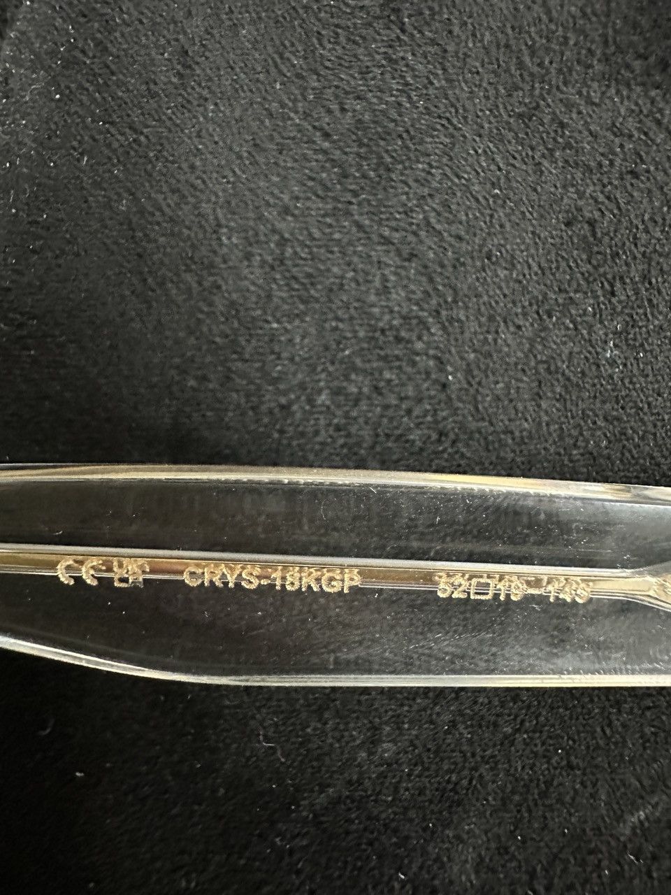Chrome Hearts Chrome Hearts Gittin Any-A CRYS GP Fleur Glasses Frame Size ONE SIZE - 6 Thumbnail