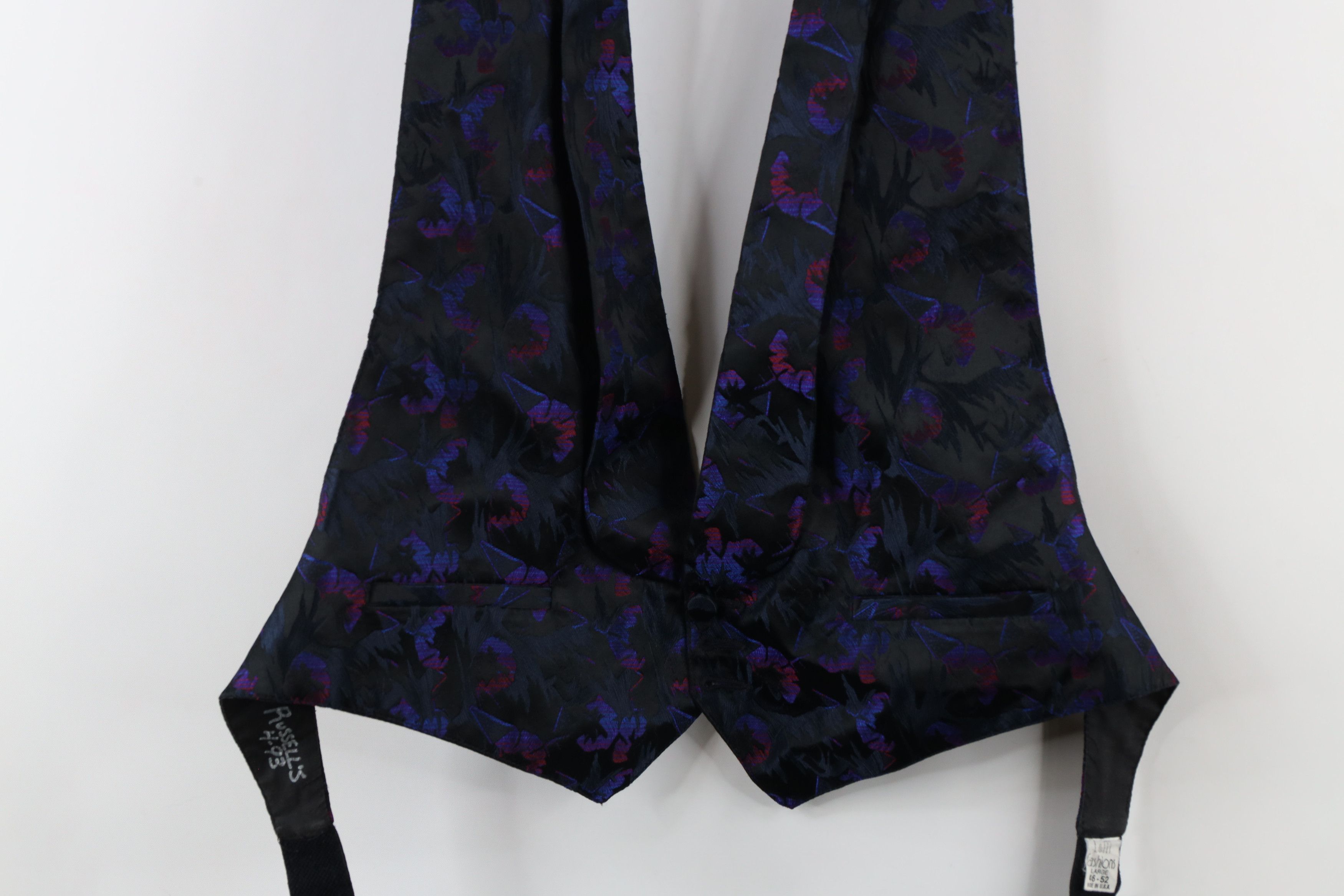 Vintage Vintage 90s Streetwear Floral Formal Tuxedo Suit Vest USA Size US L / EU 52-54 / 3 - 3 Thumbnail