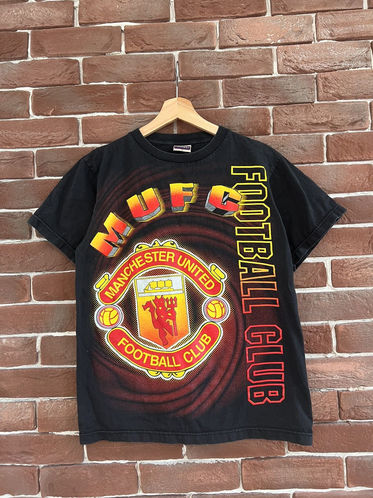 Vintage VINTAGE 00s Manchester United Solskjaer Football Tshirt Rap Size US M / EU 48-50 / 2 - 1 Thumbnail
