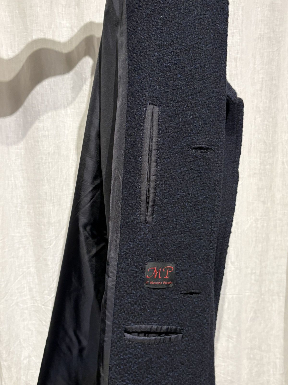 MP Massimo Piombo Massimo Piombo Alpaca navy coat WOOL Size US L / EU 52-54 / 3 - 8 Thumbnail