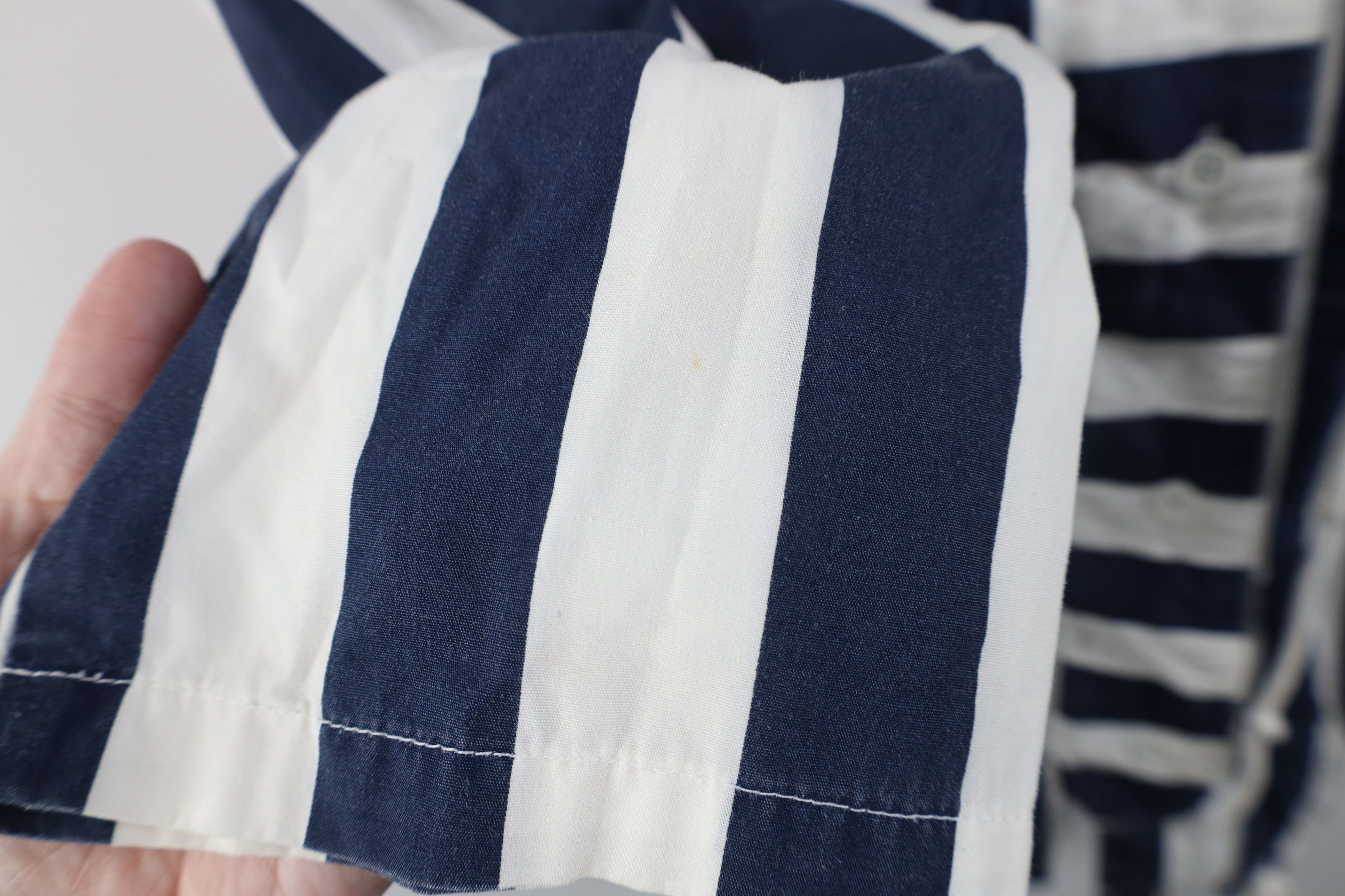 Vintage Vintage 90s Streetwear Striped Baggy Hooded Parka Jacket Size M / US 6-8 / IT 42-44 - 8 Thumbnail