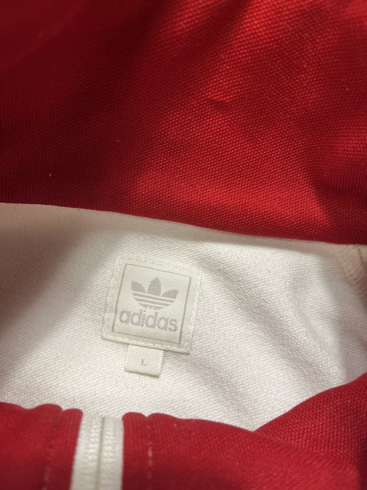 Adidas Adidas Japan Track Jacket Top White Red Logo Rare Size L Size US L / EU 52-54 / 3 - 6 Thumbnail