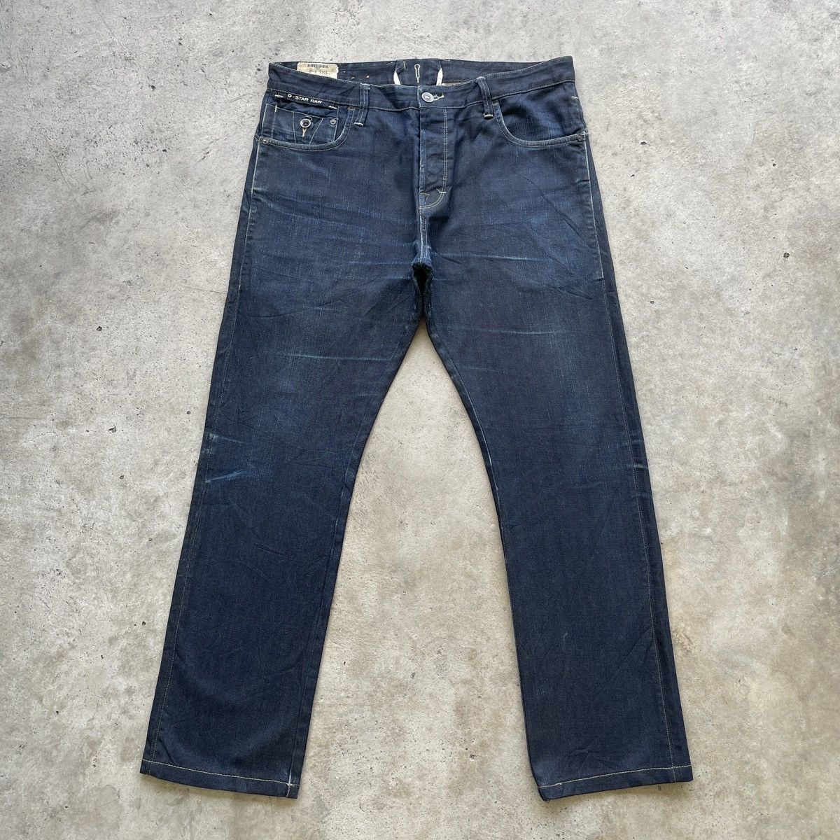 Vintage G-Star Raw 3301 Dark Blue Jeans Denim Pants W37