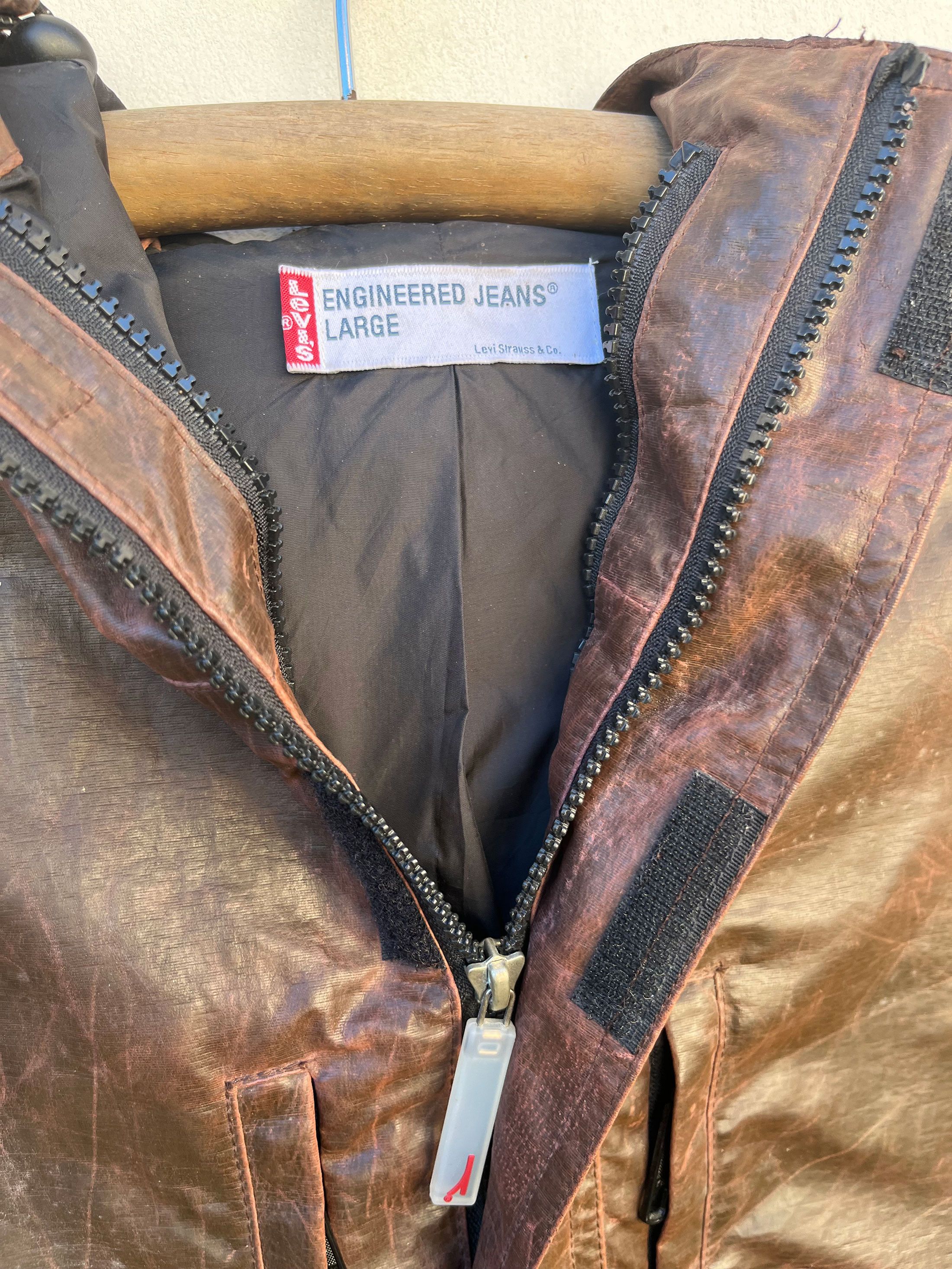 Levi's Vintage Clothing Vintage Levis Engineered Nylon Coated Technical Hooded Size US L / EU 52-54 / 3 - 3 Thumbnail