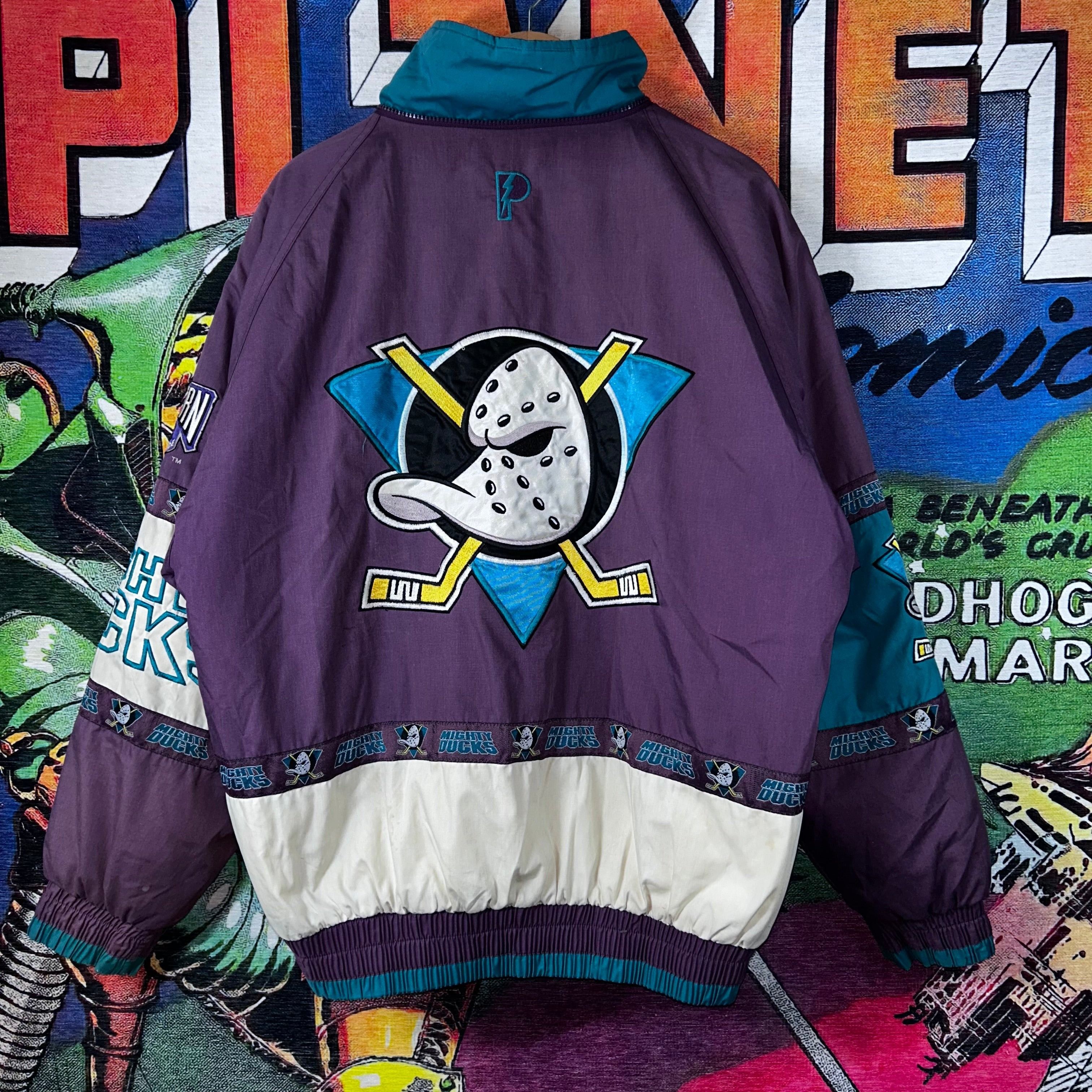 Vintage Vintage 90s Anaheim Ducks Pro Layer NHL Windbreaker Jacket Size US L / EU 52-54 / 3 - 2 Thumbnail