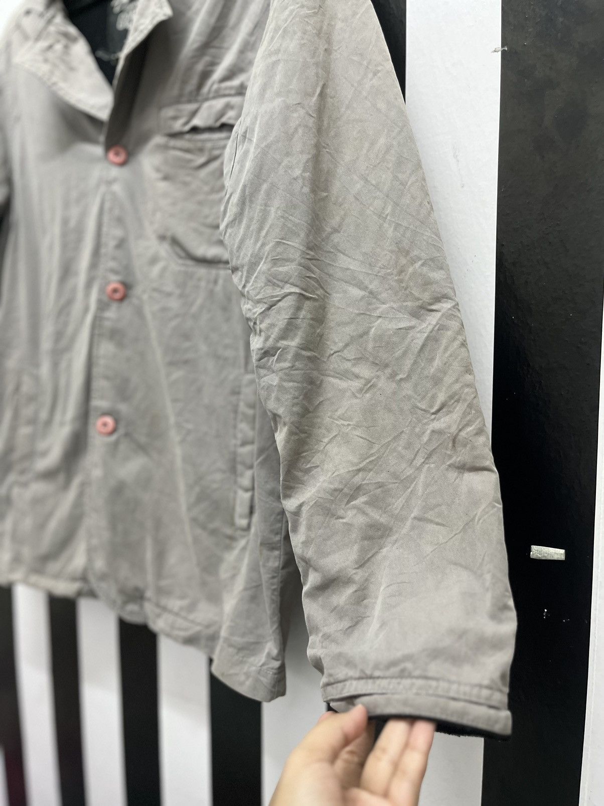 Stussy Stussy Japan TruckerJacket Vintage Wash in grey Size 36S - 3 Thumbnail