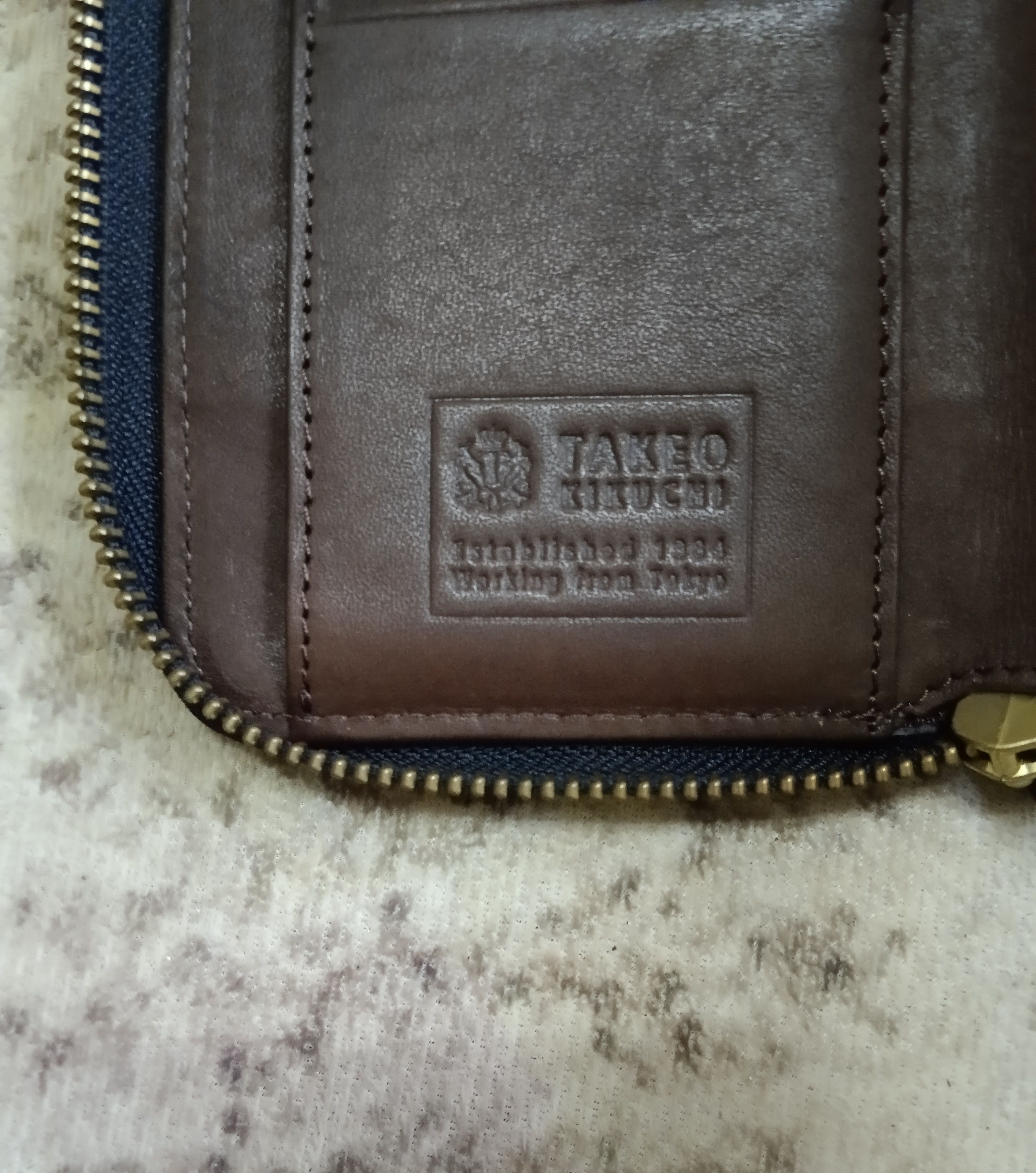 Leather × Takeo Kikuchi TAKEO KAKUCHI LEATHER ROUND ZIP BIFOLD WALLET Size ONE SIZE - 5 Thumbnail