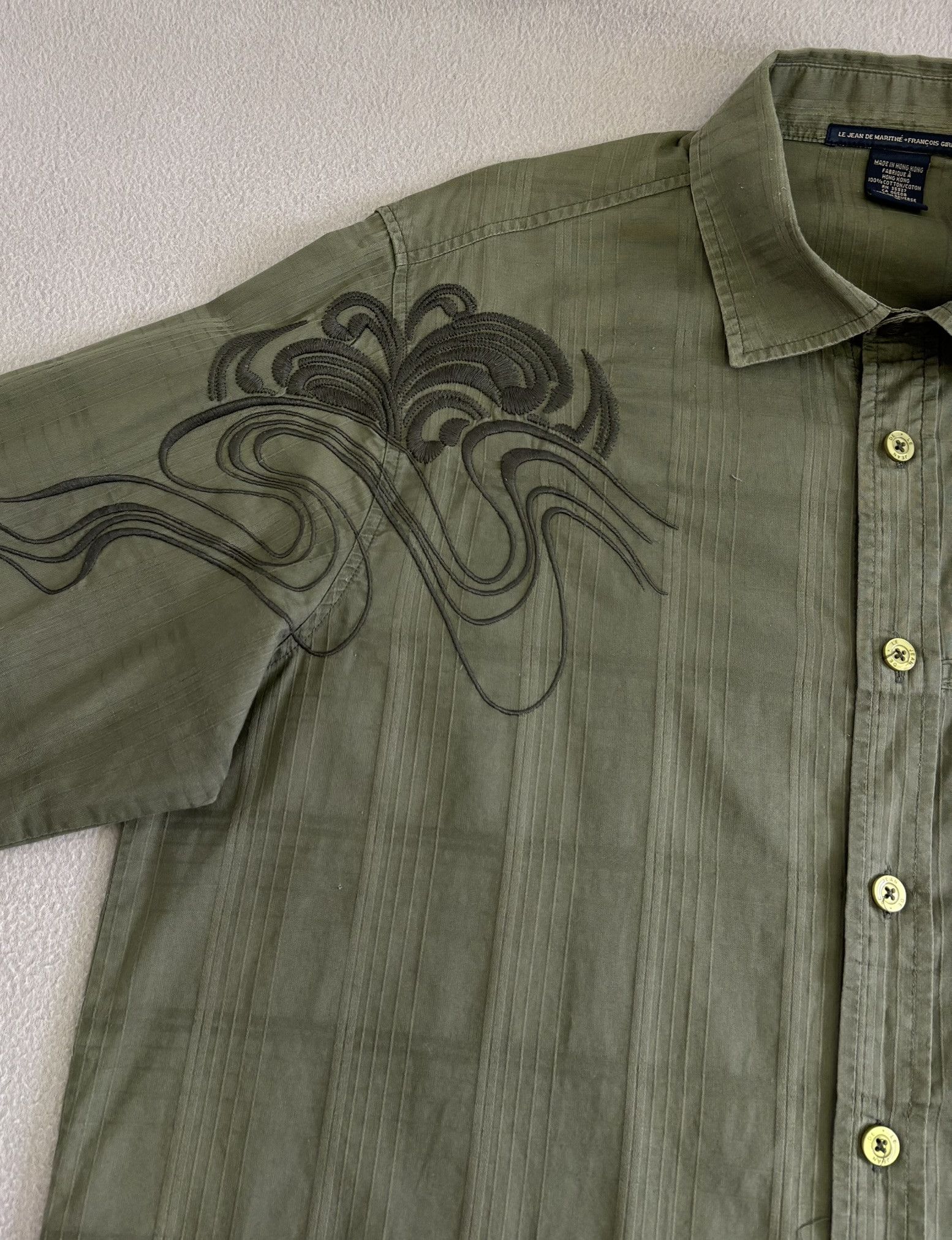 Marithe + Francois Girbaud Marithe Francois Girbaud Khaki shirt Large Size US L / EU 52-54 / 3 - 9 Thumbnail