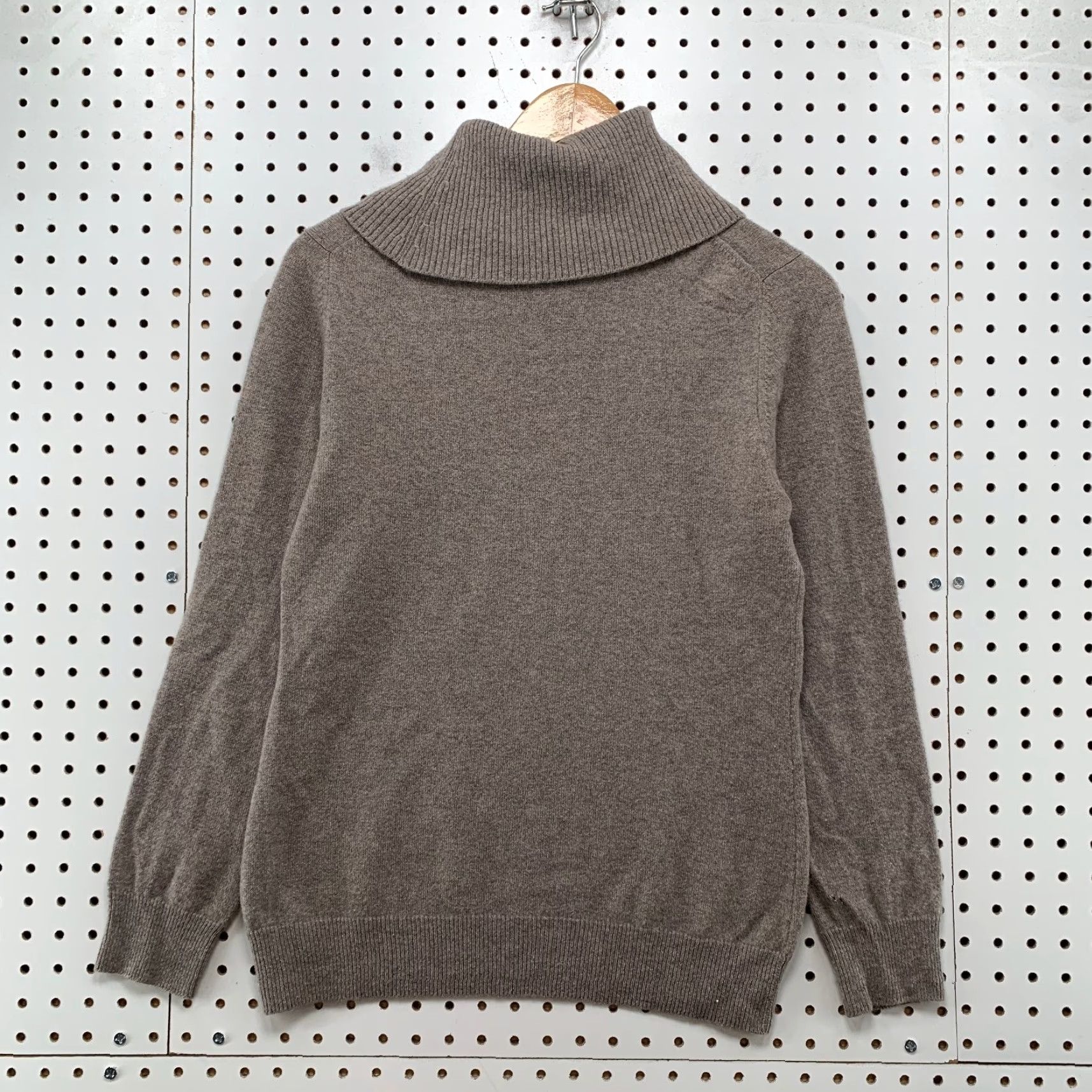 C&A C&A Pure Cashmere Sweater Womens Small Brown 100% Cashmere Cowl Turtle Neck Cozy Size S / US 4 / IT 40 - 2 Thumbnail