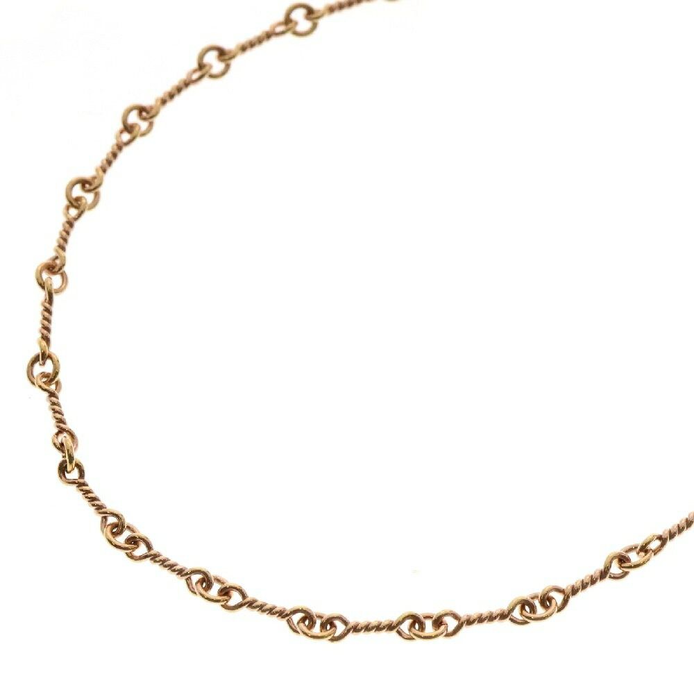 アクセサリー Chrome Hearts 22K NECKCHAIN T18 Chrome Hearts 22k Neckchain ​​ Twisted Chain Necklace 18inch Gold