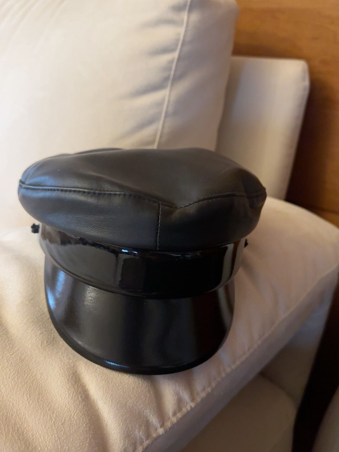 Ruslan Baginskiy Ruslan Baginskiy Black Leather Hat Size ONE SIZE - 1 Thumbnail