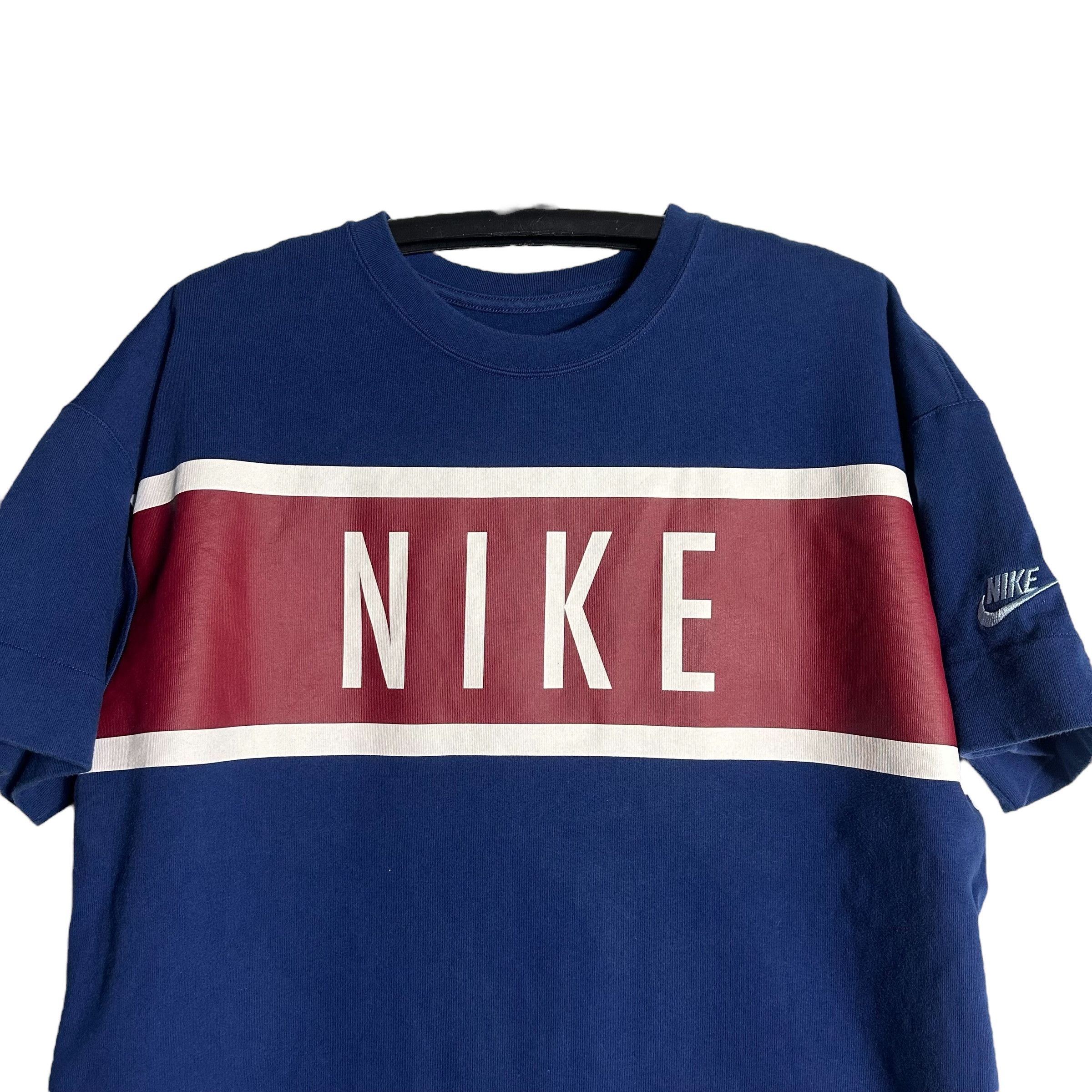 Nike 🔥RARE🔥Nike Swoosh Spell Out Logo T-shirt Size US L / EU 52-54 / 3 - 2 Thumbnail