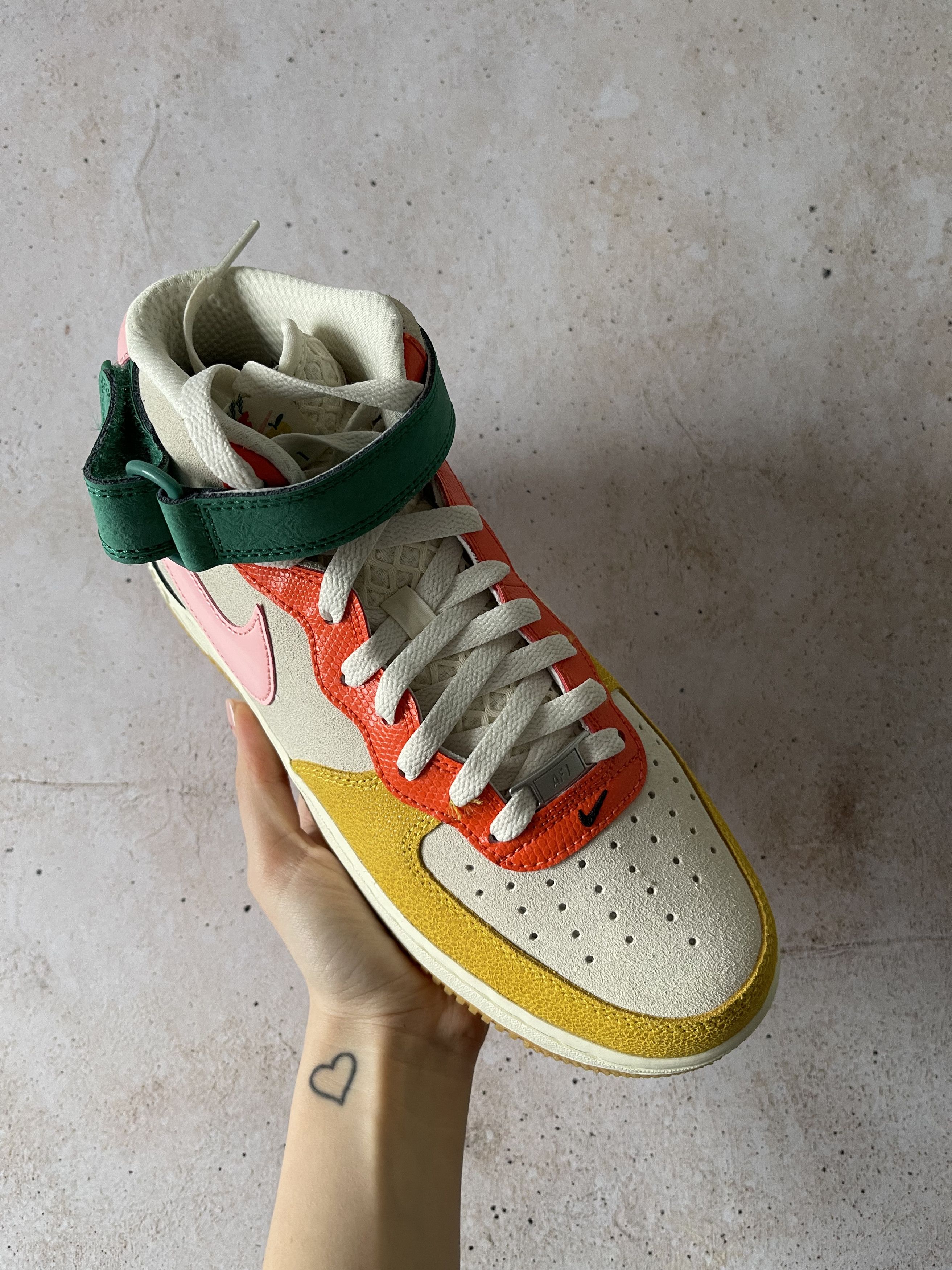 Nike Nike Air Force 1 Mid NH Vivid Sulfur Rush Orange Size US 9.5 / EU 42-43 - 3 Thumbnail