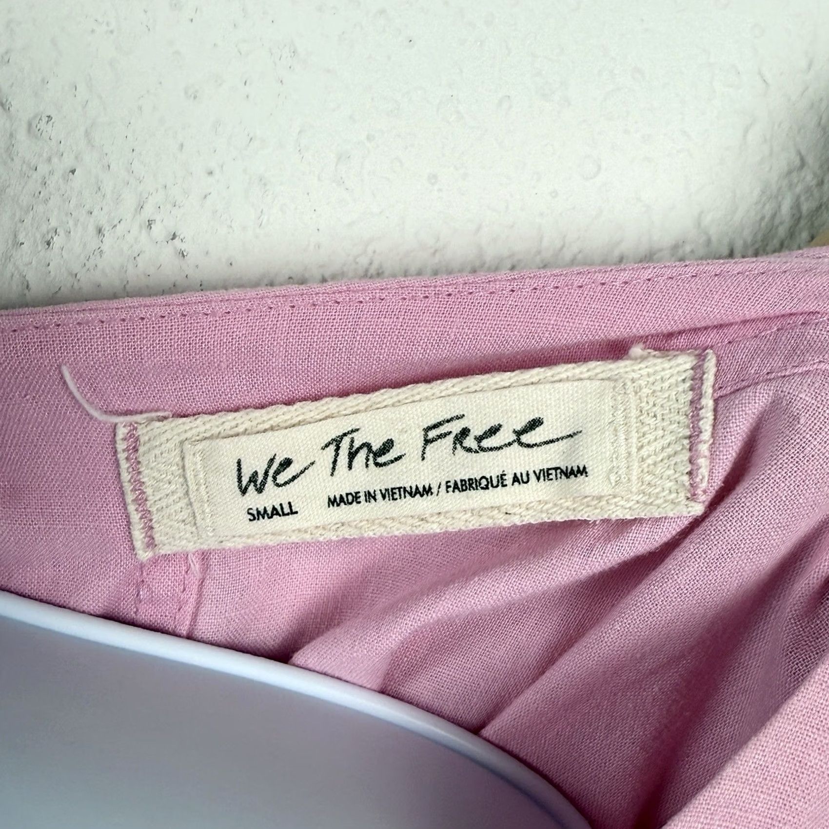 Vintage We The Free Moon City Oversized Slouchy Top Linen Blend Shirt Pink Size S Size S / US 4 / IT 40 - 5 Thumbnail