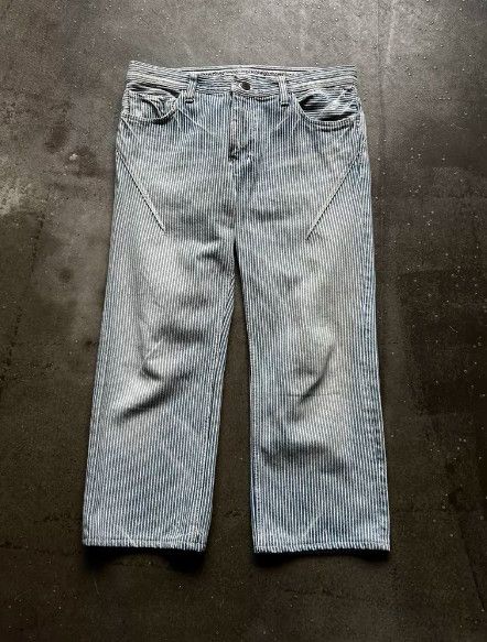 Number (N)ine Number (N)ine 2007 Striped Washed Denim Jeans Size US 41 - 1 Thumbnail