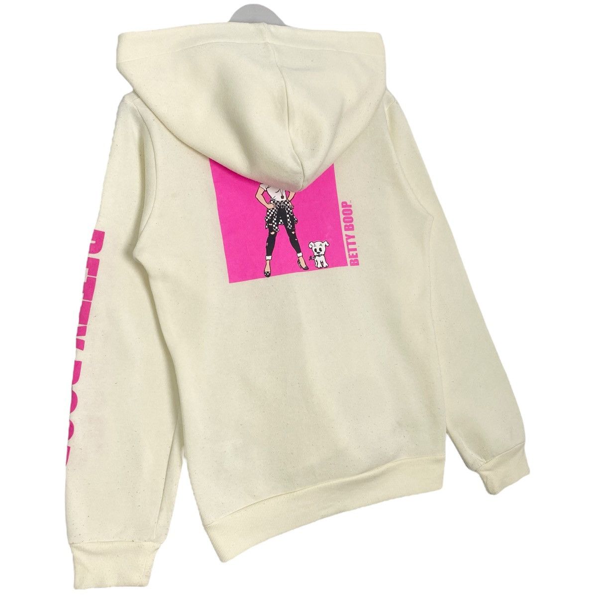 Other Vintage Betty Boop Printed Hoodie Full Zip White/Pink Size M Size M / US 6-8 / IT 42-44 - 7 Thumbnail
