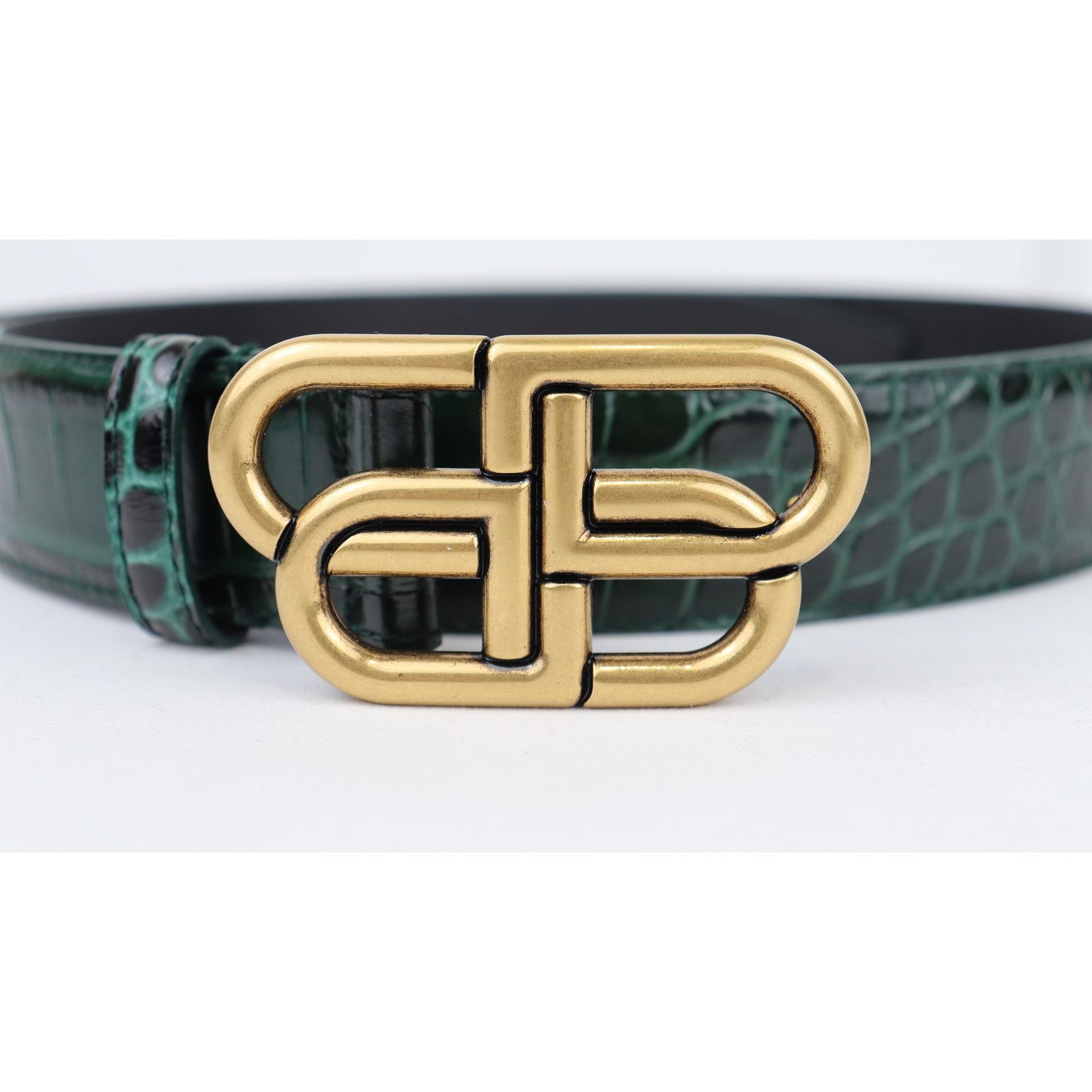 o1rshd1 Size: 95cm / Shiny Croc Embossed Calf BB Large Belt