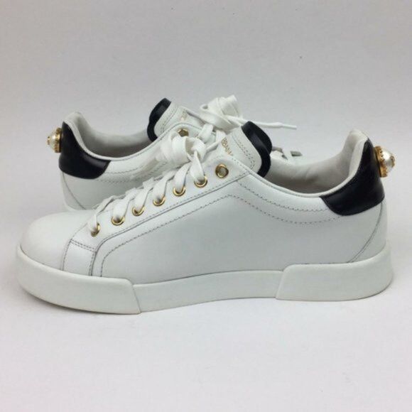 Dolce & Gabbana DOLCE & GABBANA Portofino Embellished Sneakers Size Size US 8 / IT 38 - 5 Thumbnail