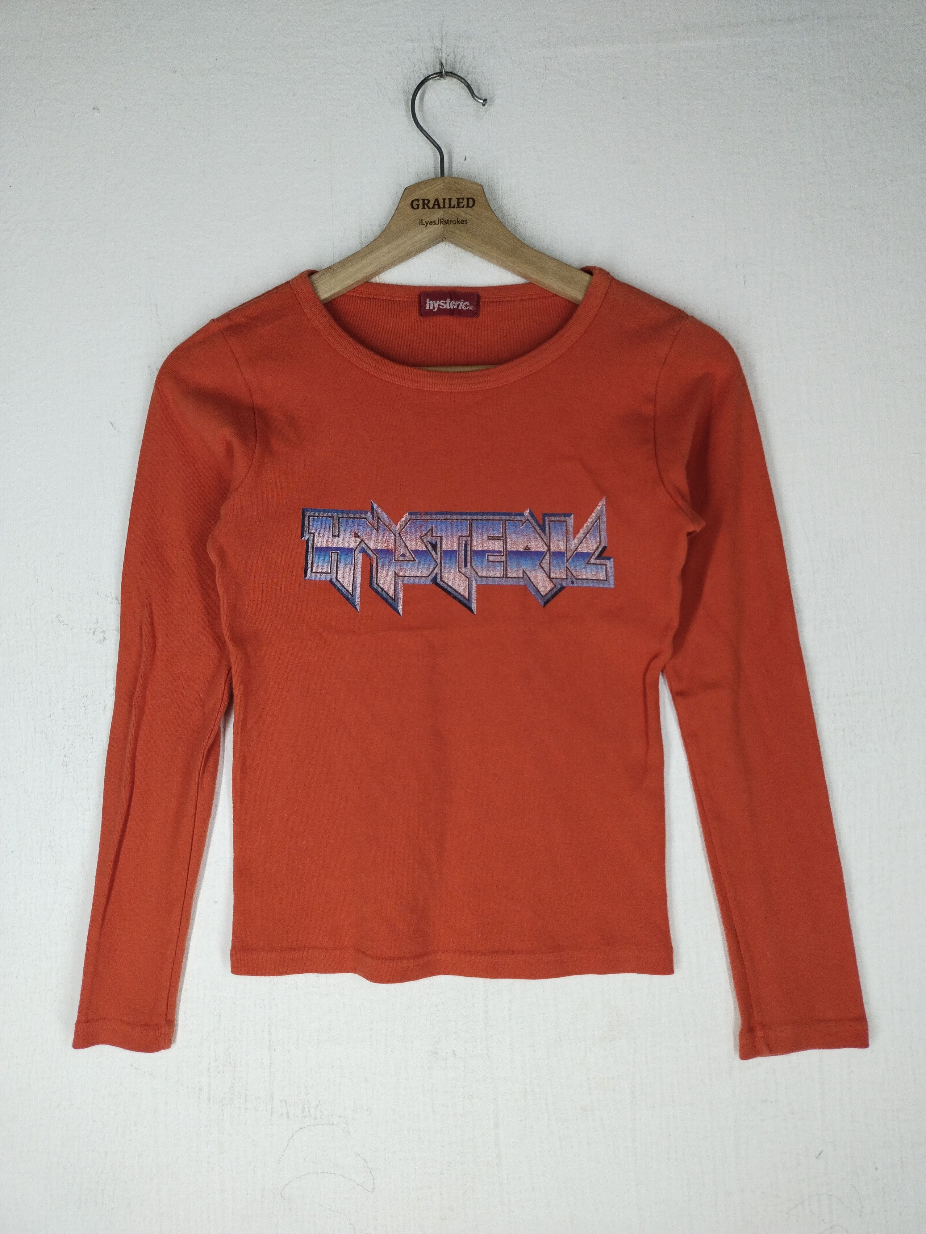 Hysteric Glamour Vtg Hysteric Glamour Spellout Orenge Tee Interested S - M Size S / US 4 / IT 40 - 1 Thumbnail