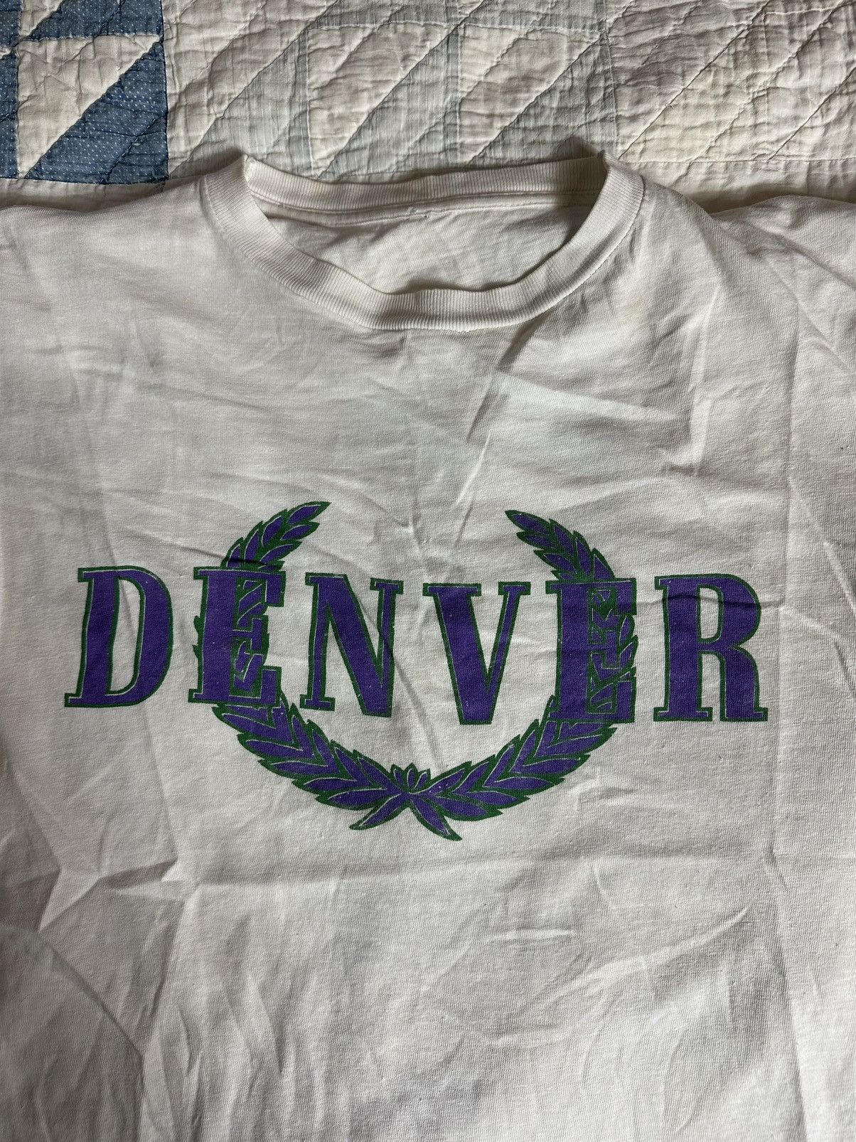 Vintage 90s Denver Fred Perry bootleg mashup Size US XL / EU 56 / 4 - 2 Thumbnail