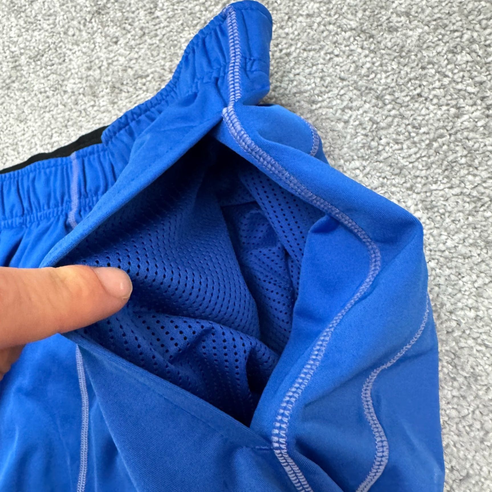 Nike Nike Dri-Fit Athletic Shorts Mens Large Royal Blue Elastic Waist Active Running Casual Sports Athleisure Size US 33 - 4 Thumbnail