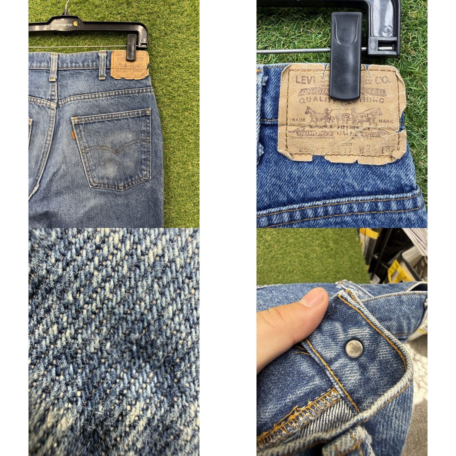 Levi's VINTAGE Levi's 517 Jeans Mens 34x32 Orange Tab USA 80s Western Denim Blue 5-Pocket Regular Bootcut Pants Accessories: Logo Mens Size US 34 / EU 50 - 8 Thumbnail