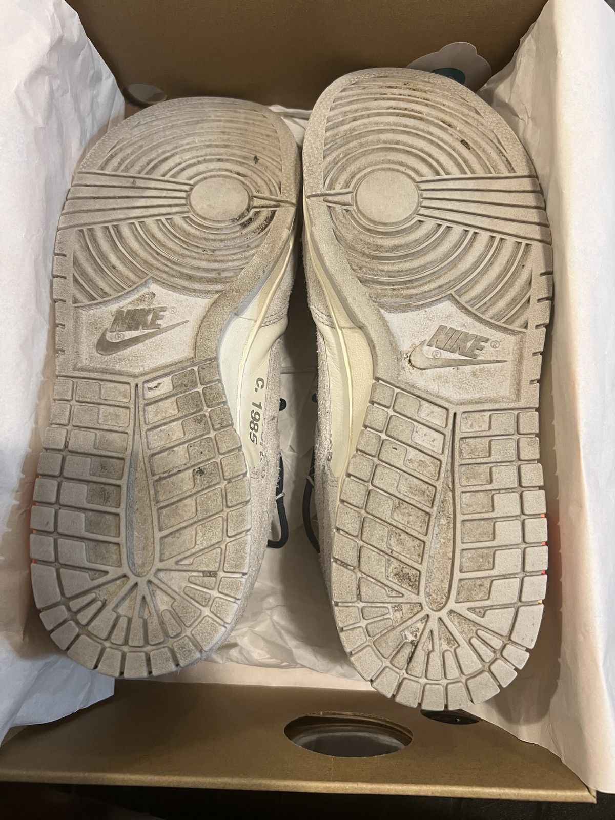 Nike × Off-White Nike Off-White Dunk Low Lot 16 Size US 10.5 / EU 43-44 - 5 Thumbnail