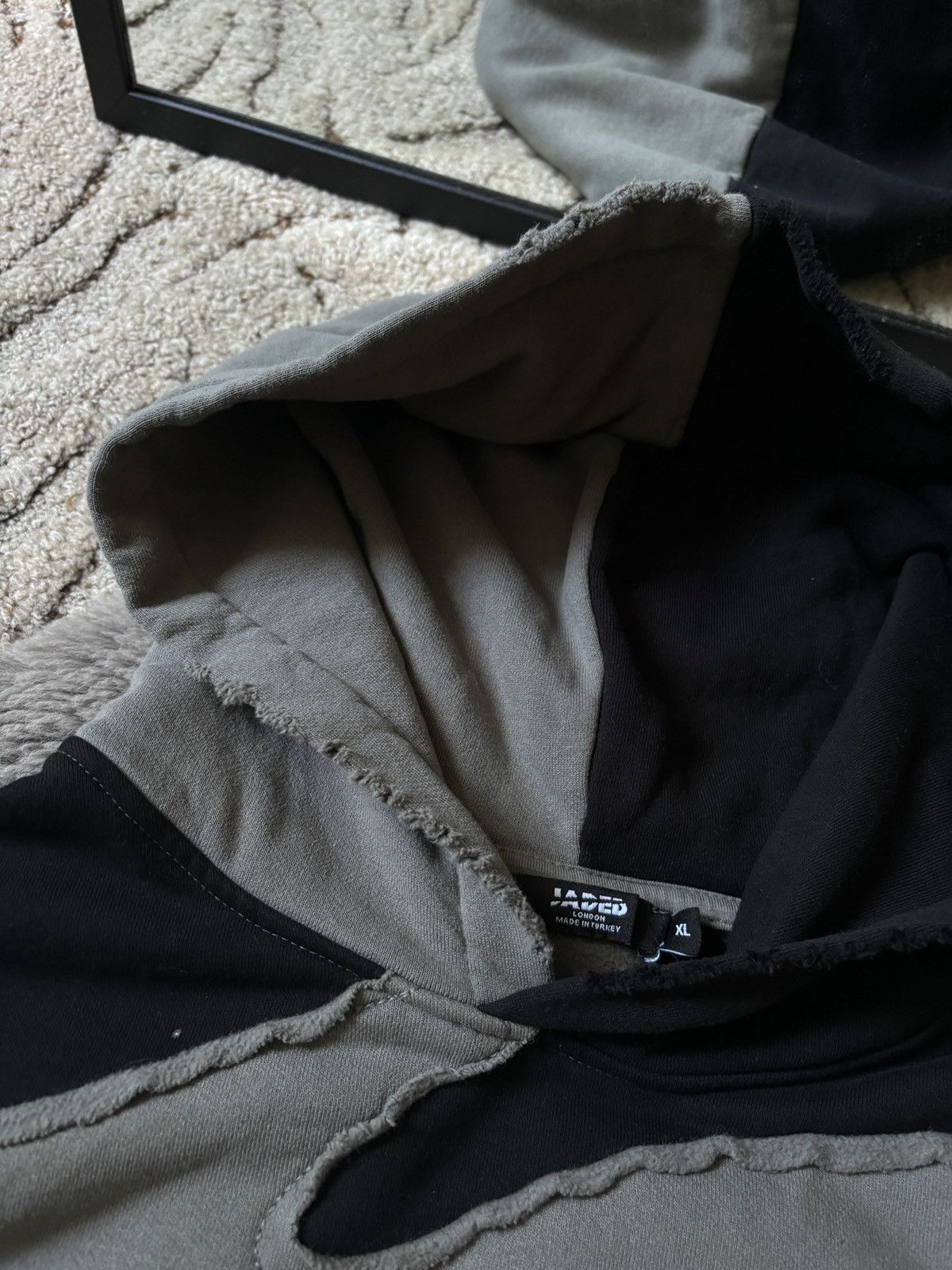 Jaded London Jaded hoodie Appliqué face distressed oversized sweatshirt Size US XL / EU 56 / 4 - 6 Thumbnail