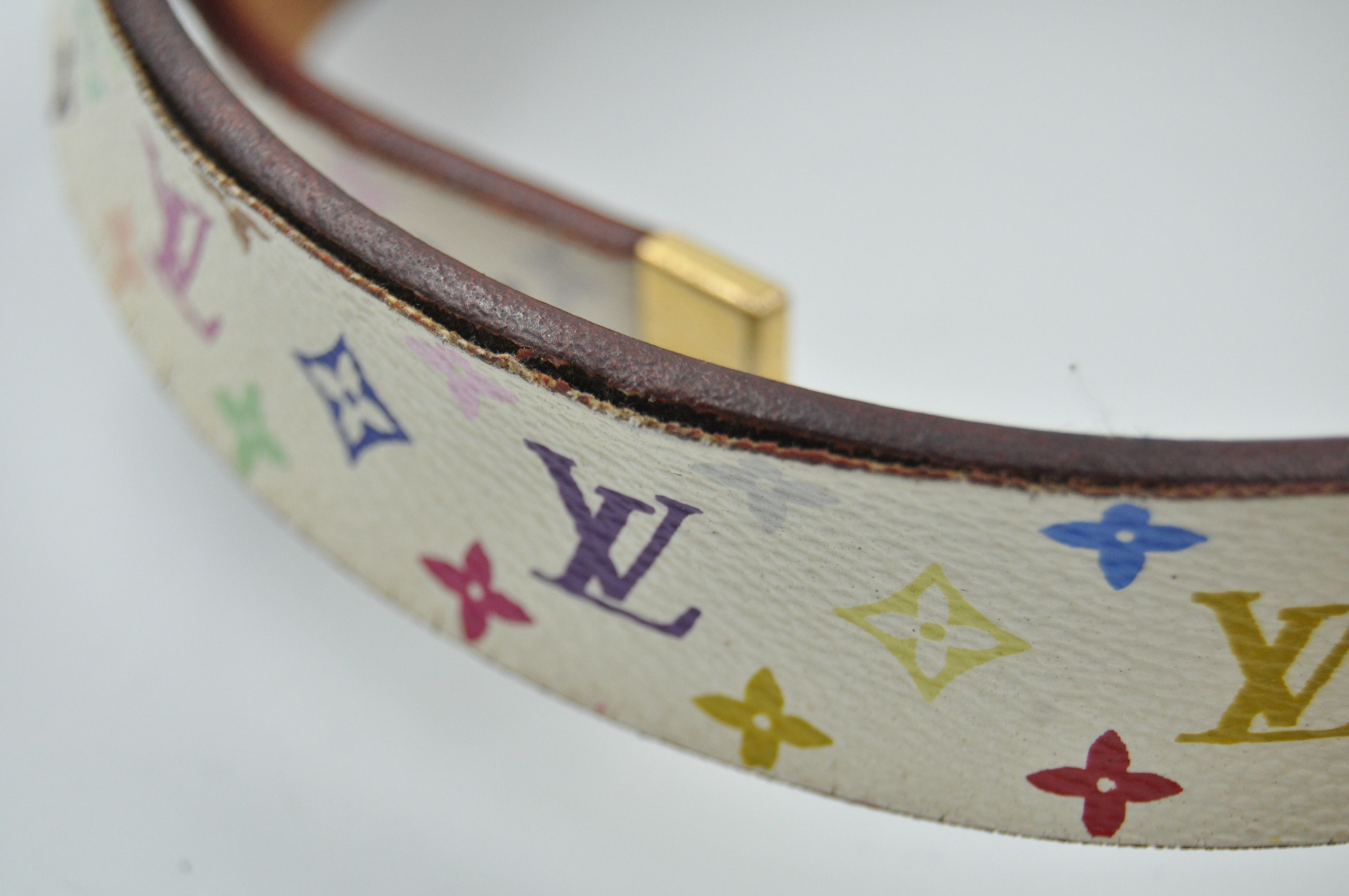 Louis Vuitton × Takashi Murakami LV - Takashi Murakami - 2004 - Monogram Ceinture Calle Belt Size 30 - 11 Thumbnail