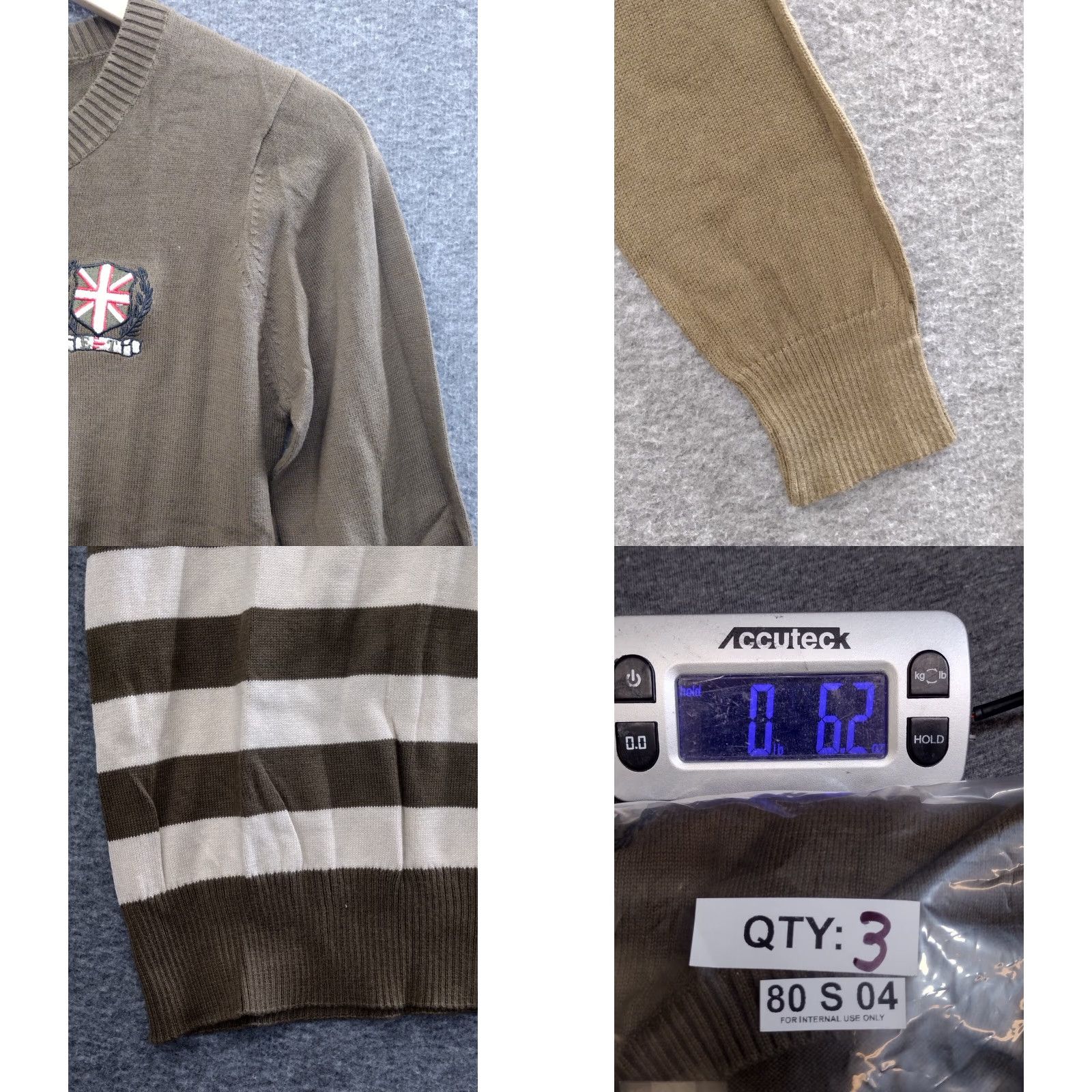 Vintage Elite Tribe Military Sweater Men M Wool Striped Crew Neck Long Sleeve Brown Beige Pattern 90s Theme Vintage? Size US M / EU 48-50 / 2 - 8 Thumbnail