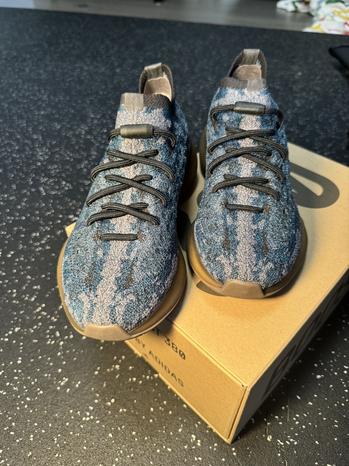 Adidas × Yeezy Yeezy boost 380 covellite color. Worn once. Practically new Size US 5.5 / EU 38 - 1 Thumbnail