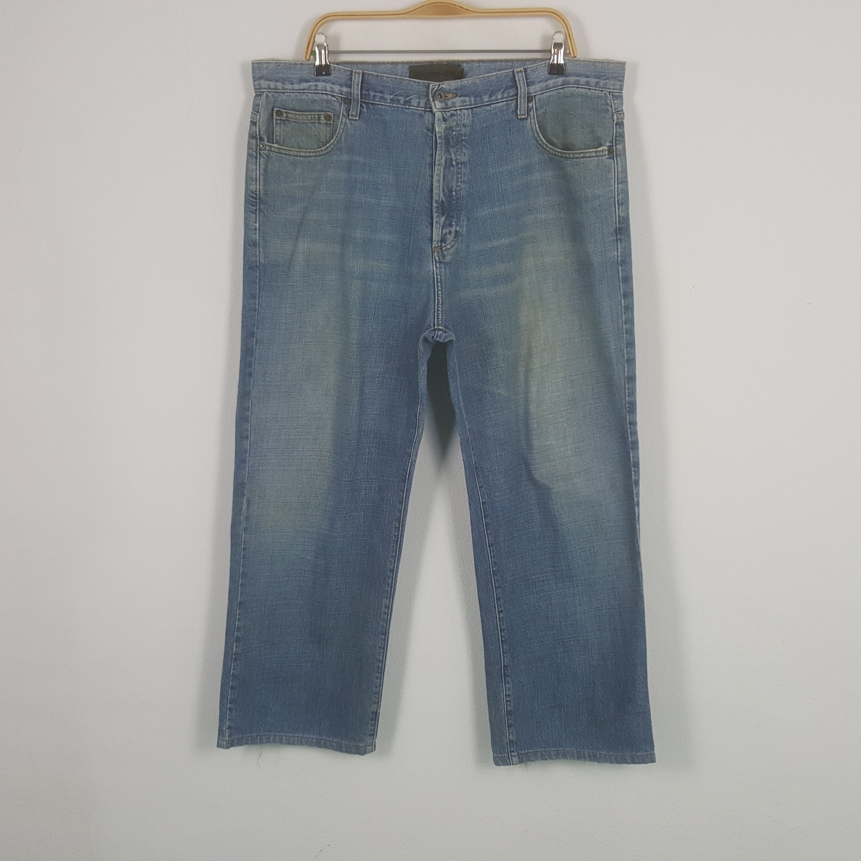 Stussy × Vintage Vintage Stussy Custom Art Logo USA Denim Jeans Size US 38 / EU 54 - 4 Thumbnail