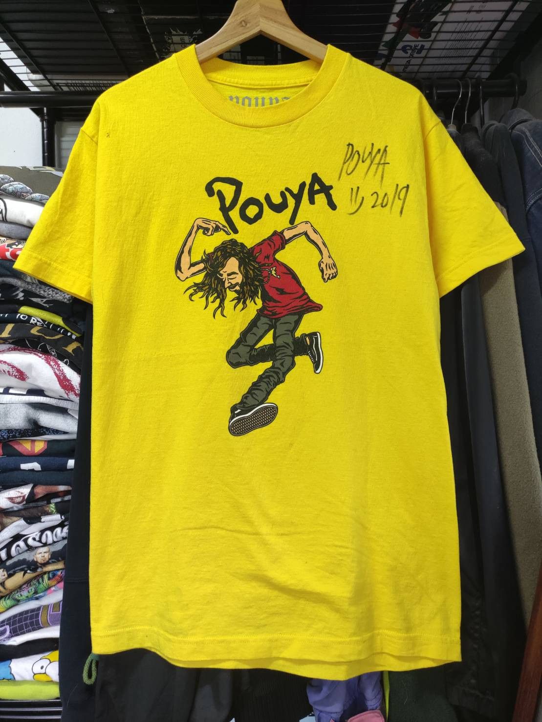 Fuck The Population × G59 Records 1of1 Signed by Pouya " Skank Man " Parody Circle Jerks Size US M / EU 48-50 / 2 - 2 Thumbnail