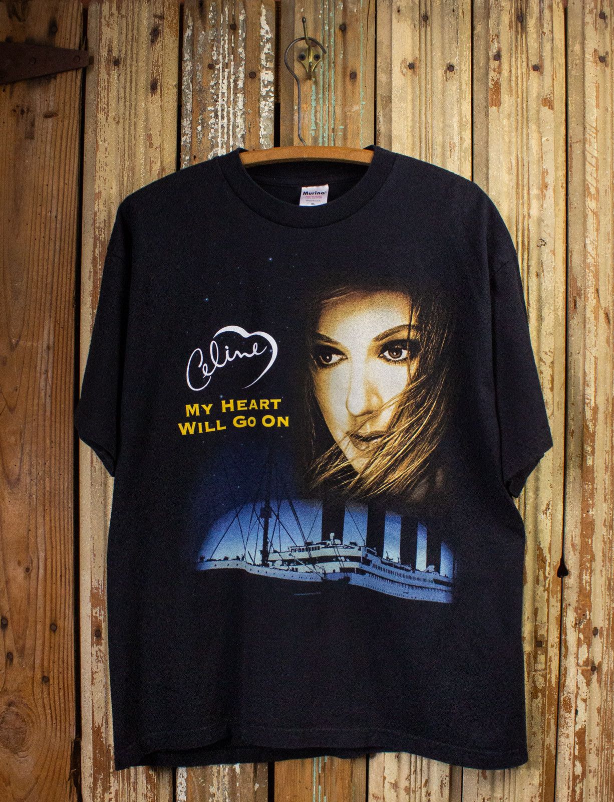 Vintage Celine Dion Let's Talk About Love Concert Tee 1999