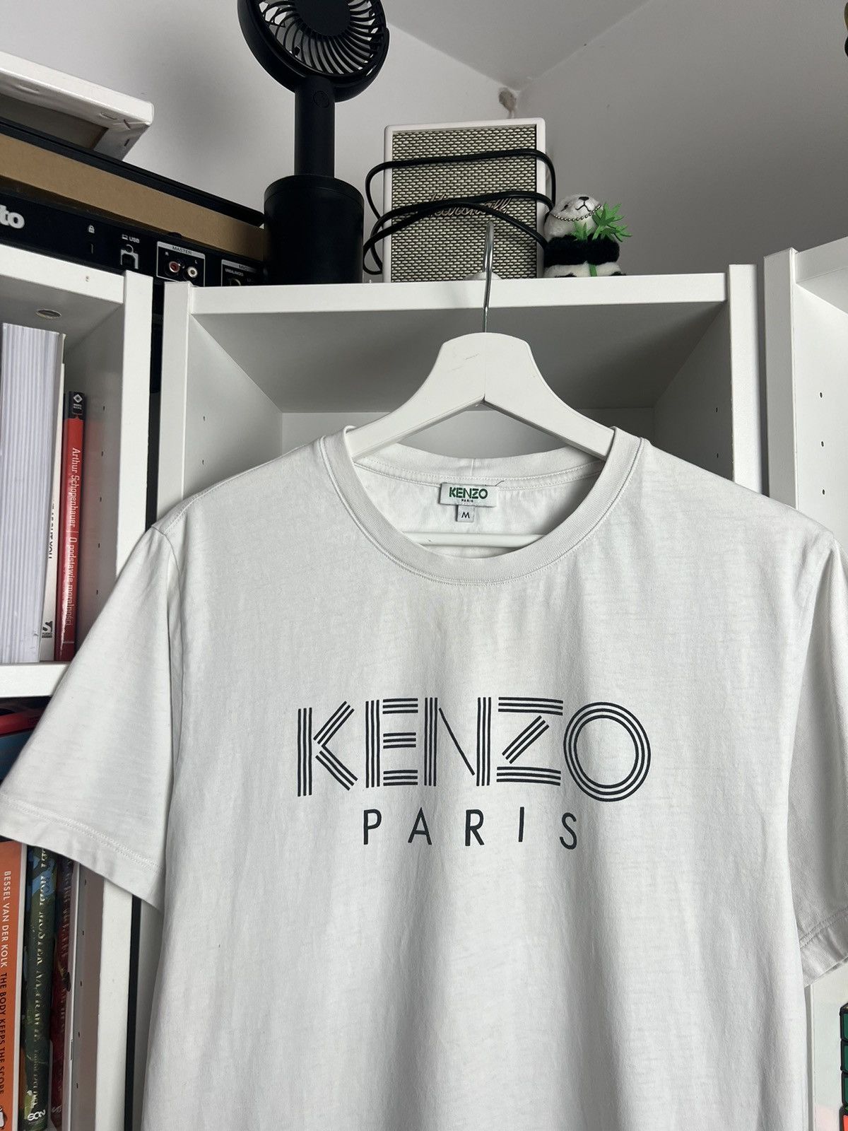 Designer × Kenzo Kenzo big logo white t-shirt M designer casual luxury drill Size US M / EU 48-50 / 2 - 3 Thumbnail