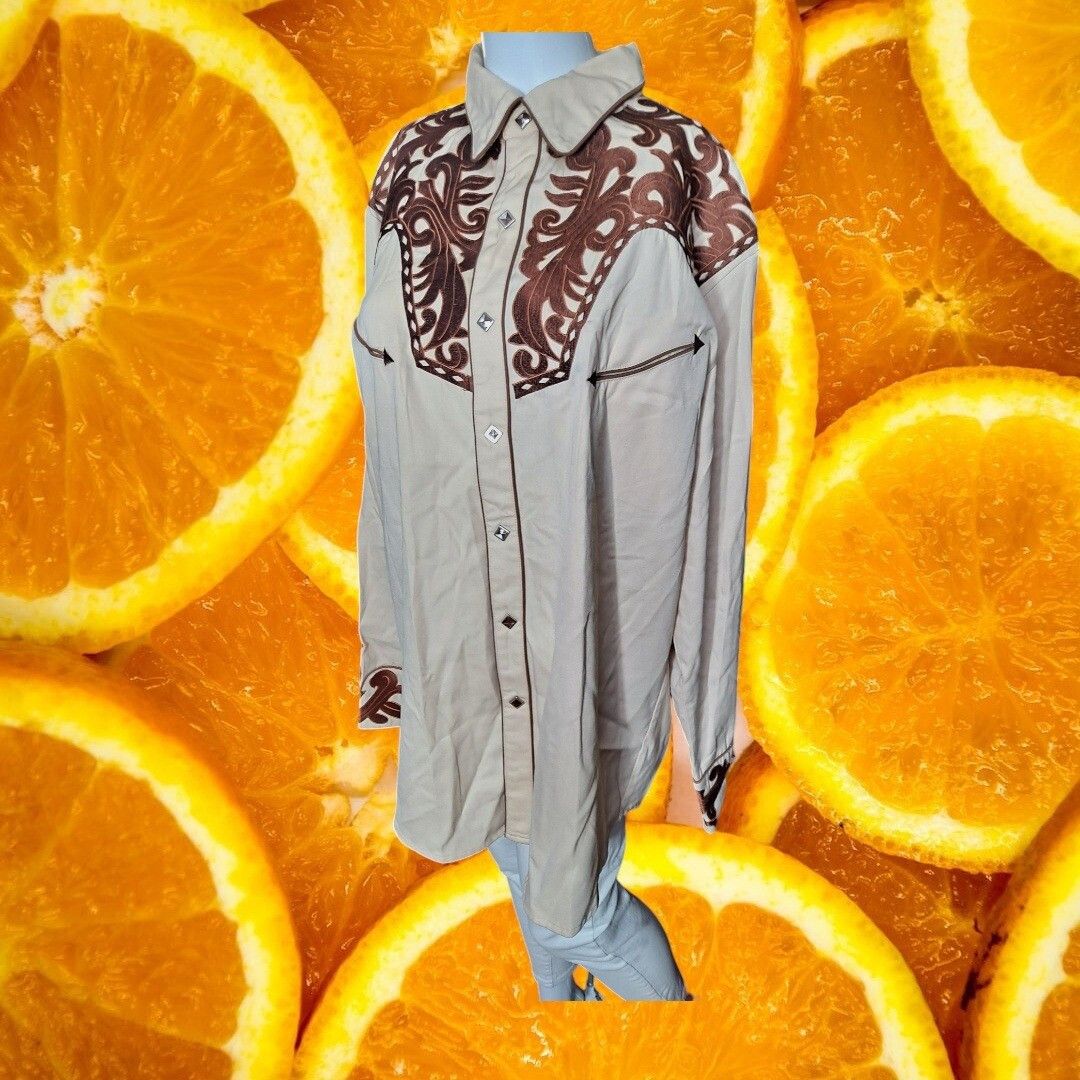 Other Scully Western Shirt Embroidered Cowboy Rodeo Long Sleeve Ta Size US L / EU 52-54 / 3 - 1 Thumbnail
