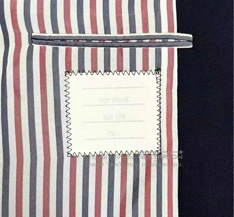 Thom Browne Thom Browne size 1 Blue Navy anchor gold buttoned suit jack Size 40S - 6 Thumbnail