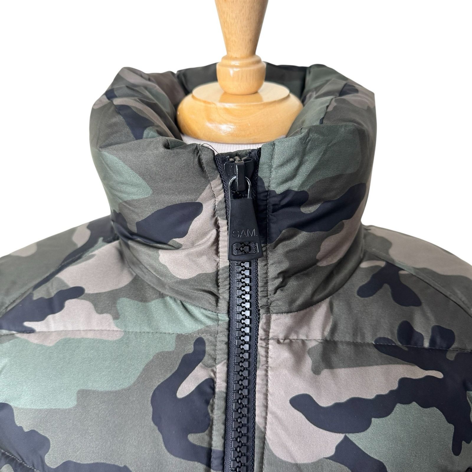 SAM. SAM. New York Camo Freestyle Down Feather Puffer Jacket Size S / US 4 / IT 40 - 4 Thumbnail