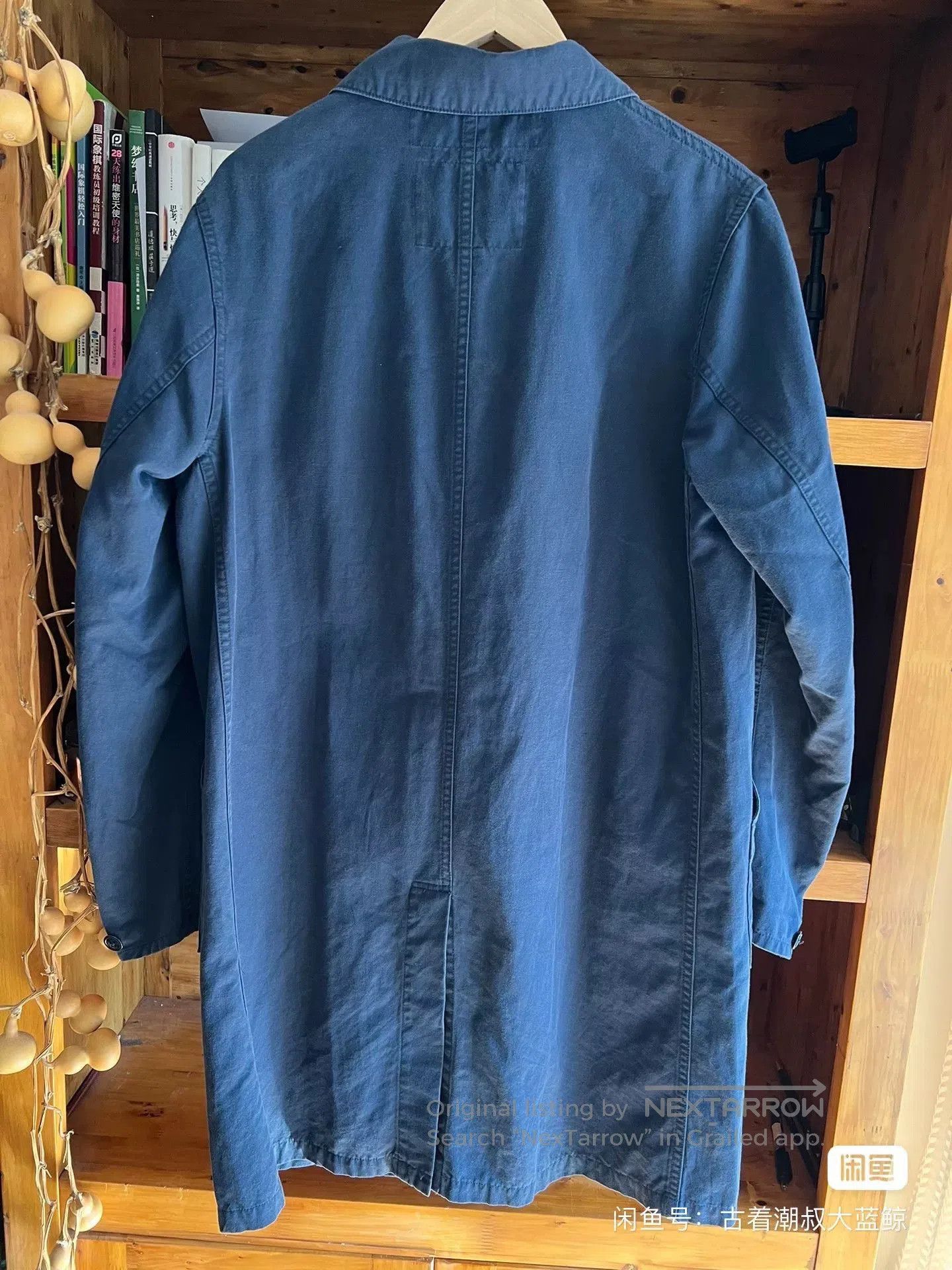 Neighborhood Neighborhood Indigo Dyed Hemp Workwear Trench. Size US M / EU 48-50 / 2 - 8 Thumbnail