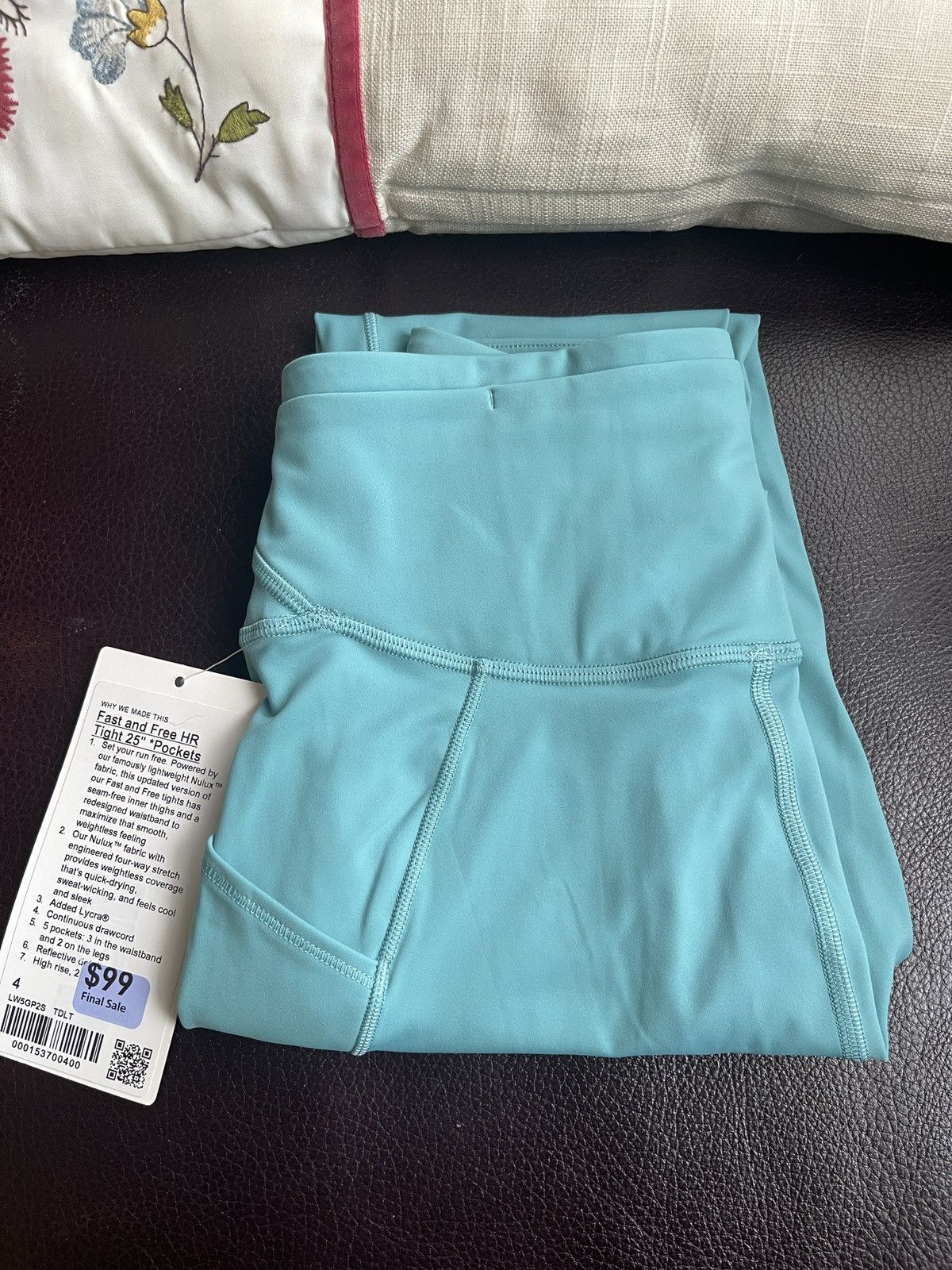 Lululemon Lululemon Fast and Free High-Rise Tight 25" Tida Teal size 4 Size 27" / US 4 / IT 40 - 9 Thumbnail
