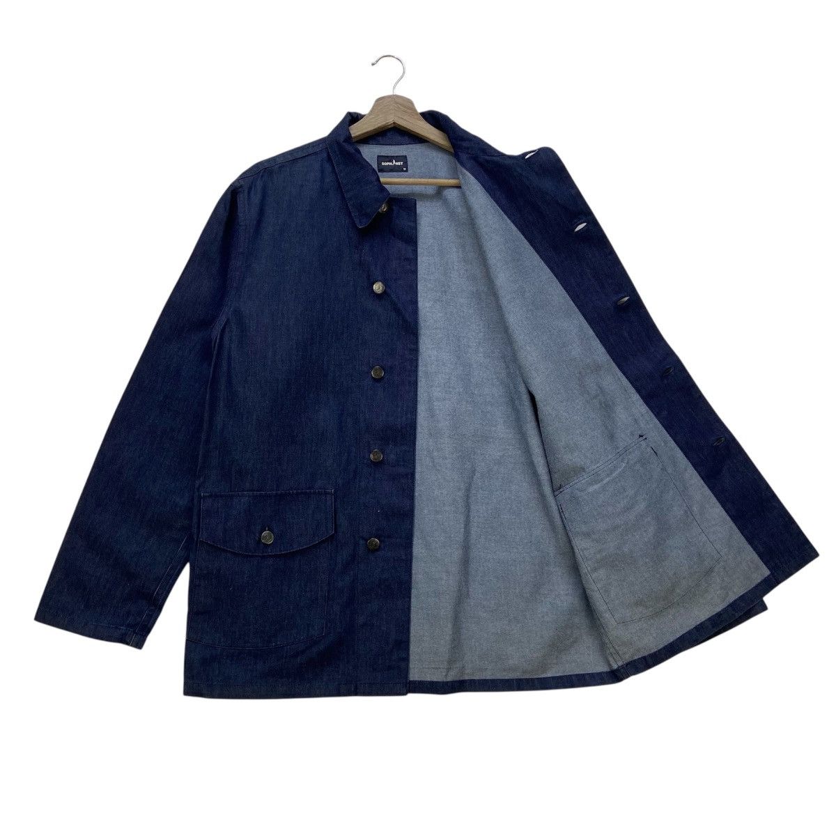 Sophnet. 2008 Sophnet Chore Worker Soft Denim Jacket Size US S / EU 44-46 / 1 - 6 Thumbnail