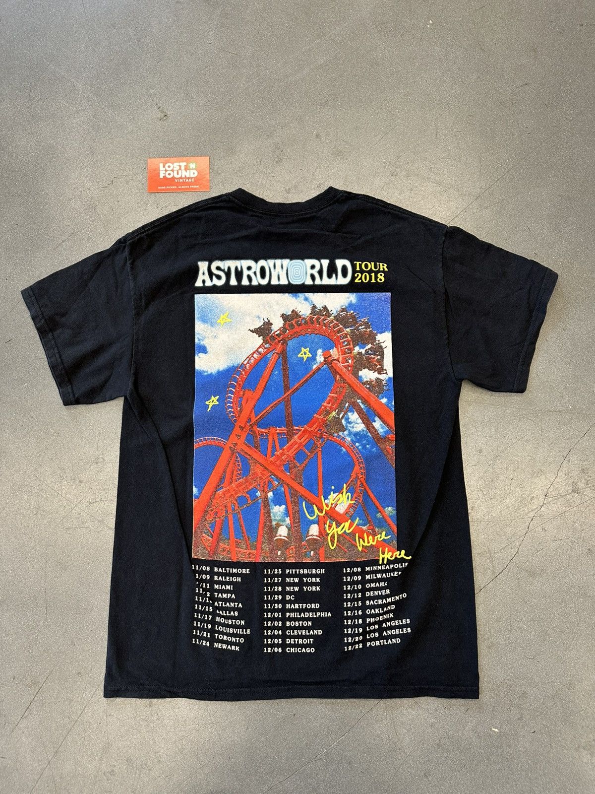 Travis Scott 2019 Travis Scott Astroworld Roller Coaster Tee Size US M / EU 48-50 / 2 - 1 Thumbnail
